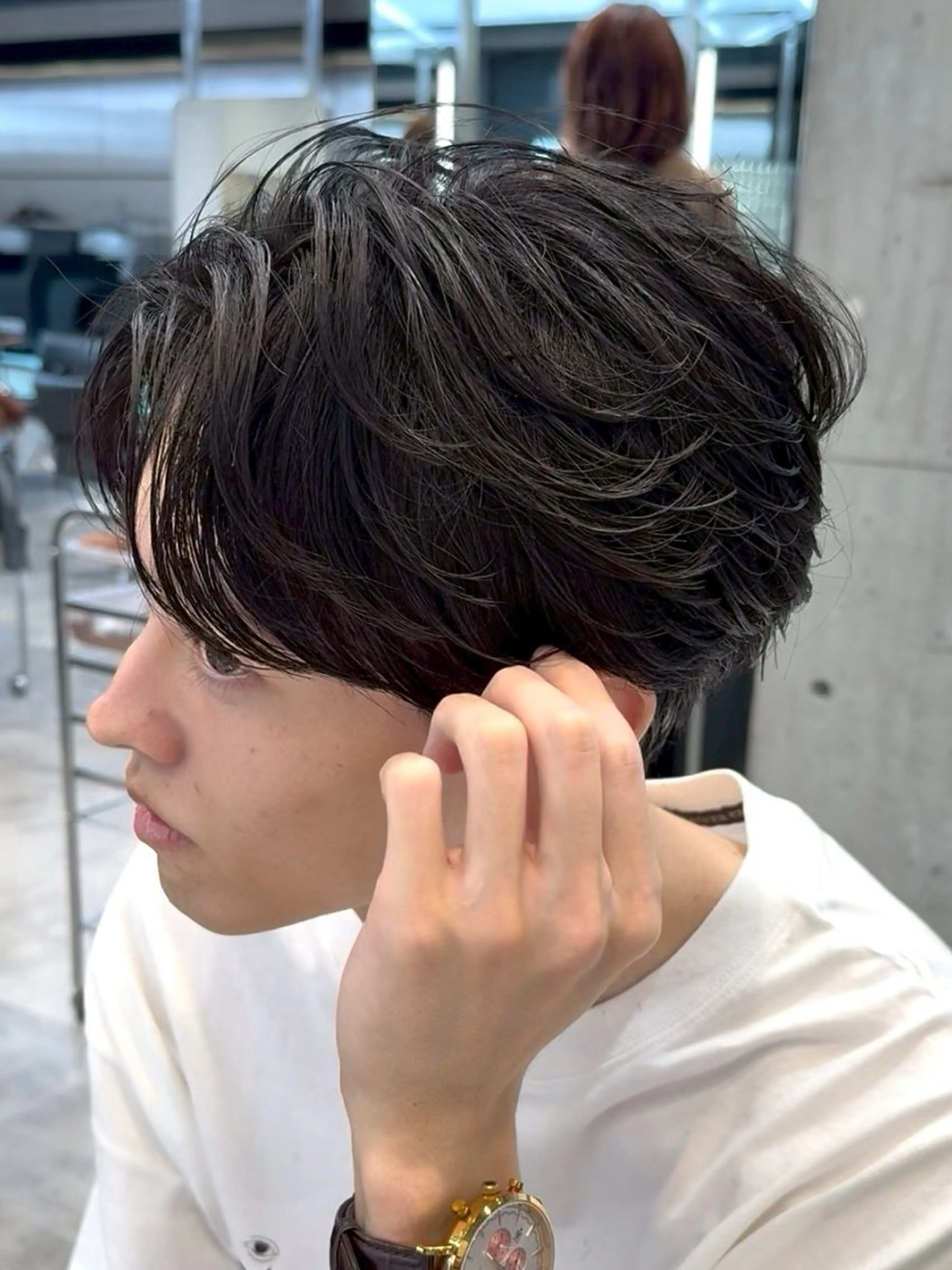 ショート パーマ メンズ フェザーパーマ メンズパーマ カット パーマ メンズ特化型美容師 sakuraのヘアスタイル