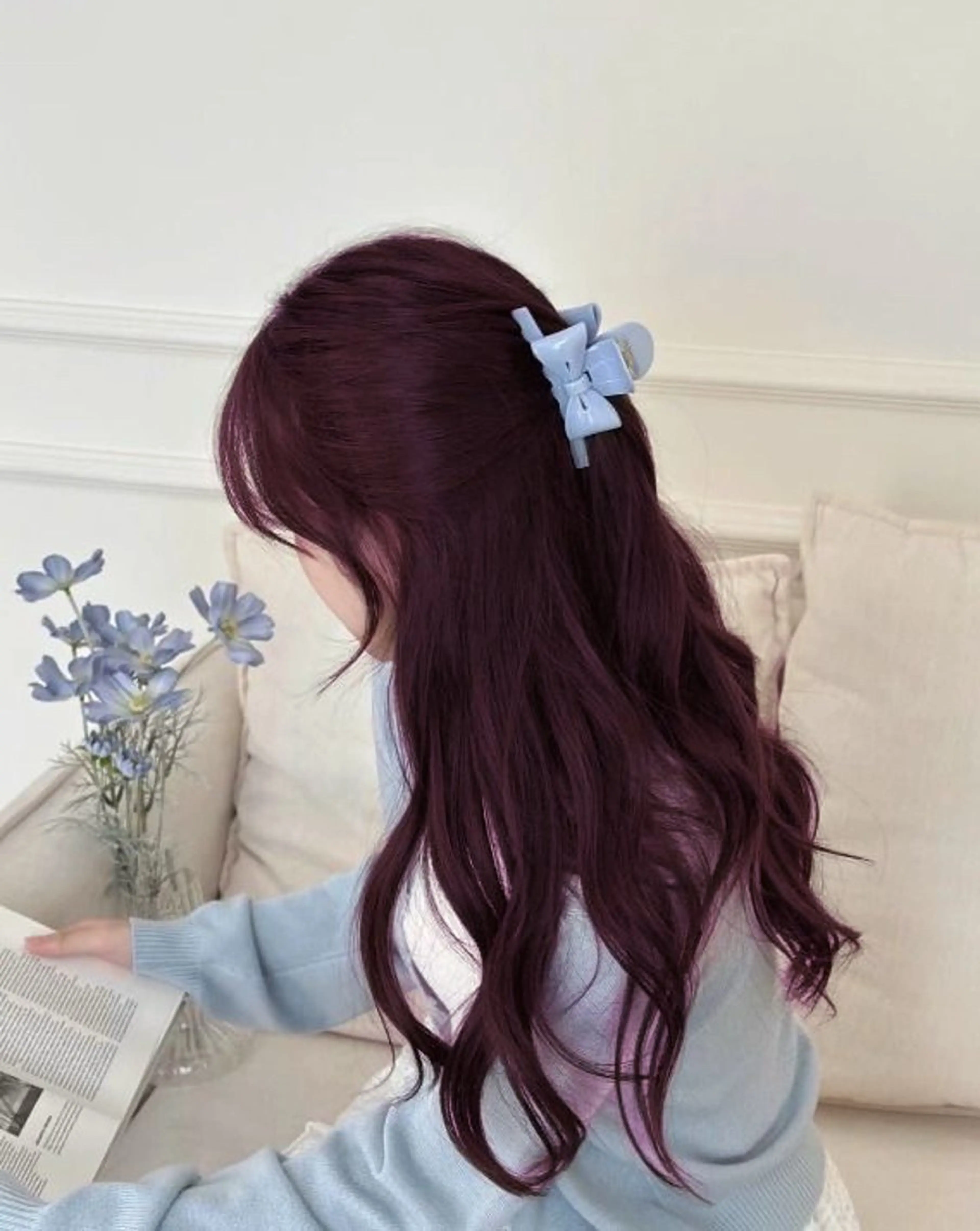 ロング カラー ヘアアレンジ ブリーチ ケアカラー ブリーチなしカラー ロング トリートメント 💗トレンド暖色ヘア Natsumi 💗のヘアスタイル