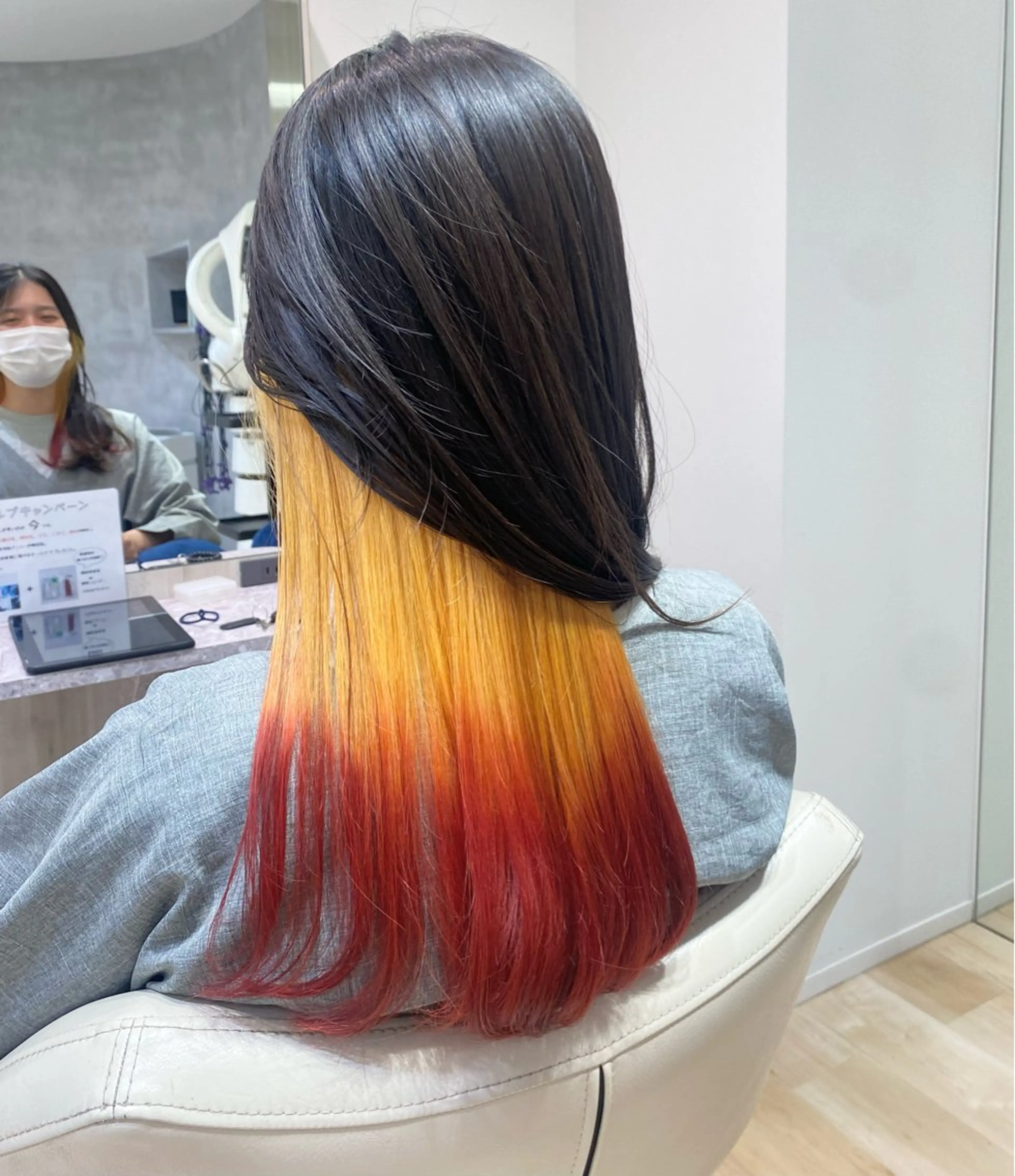カラー インナーカラー ツートーンカラー カット ヘアカラー トリートメント 松永 わかなのヘアスタイル