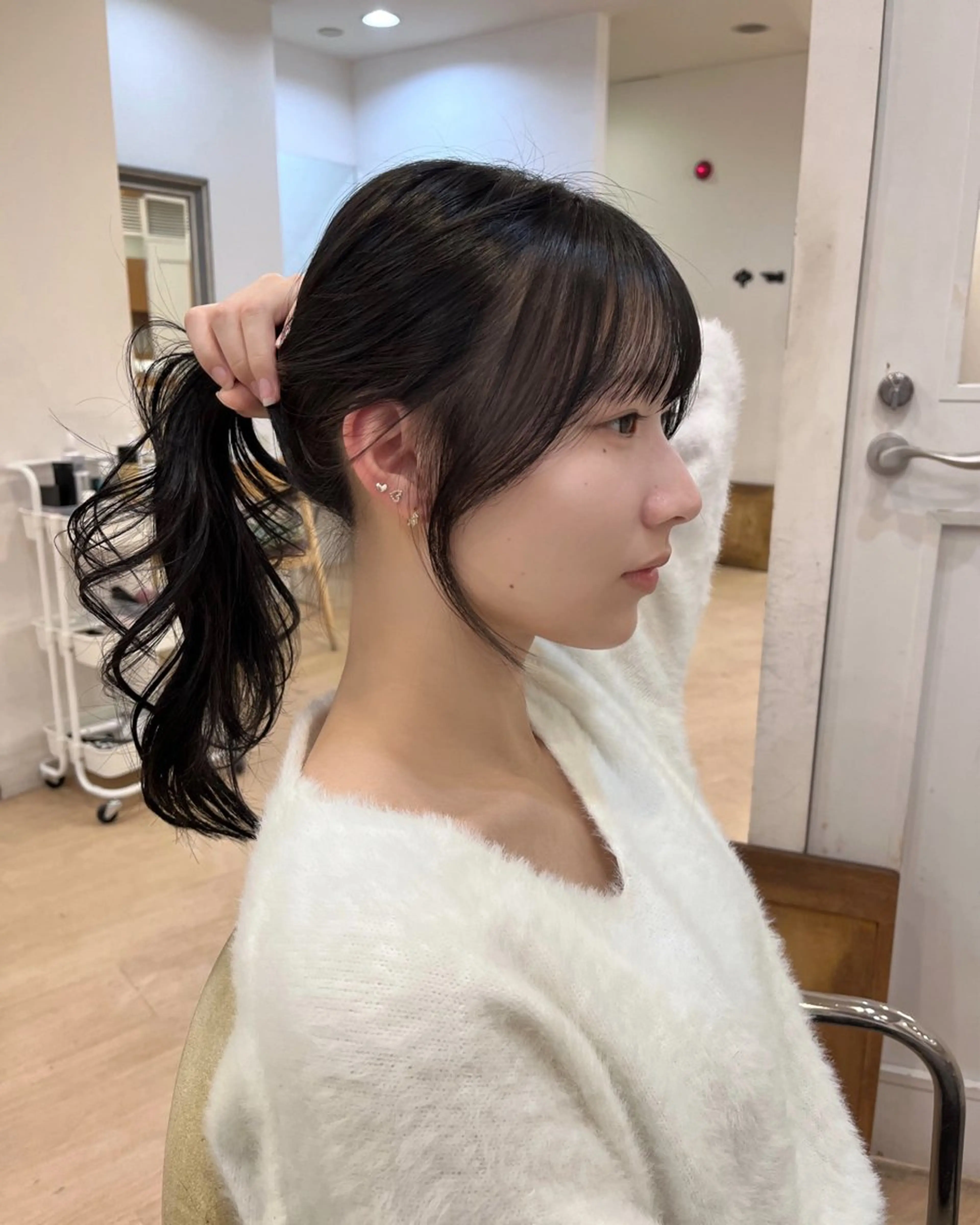 セミロング くびれヘア 顔周りカット 韓国風ヘア レイヤーカット 似合わせカット カット ヘッドスパ LUNA🌙韓国ヘア 🌙レイヤーカットのヘアスタイル