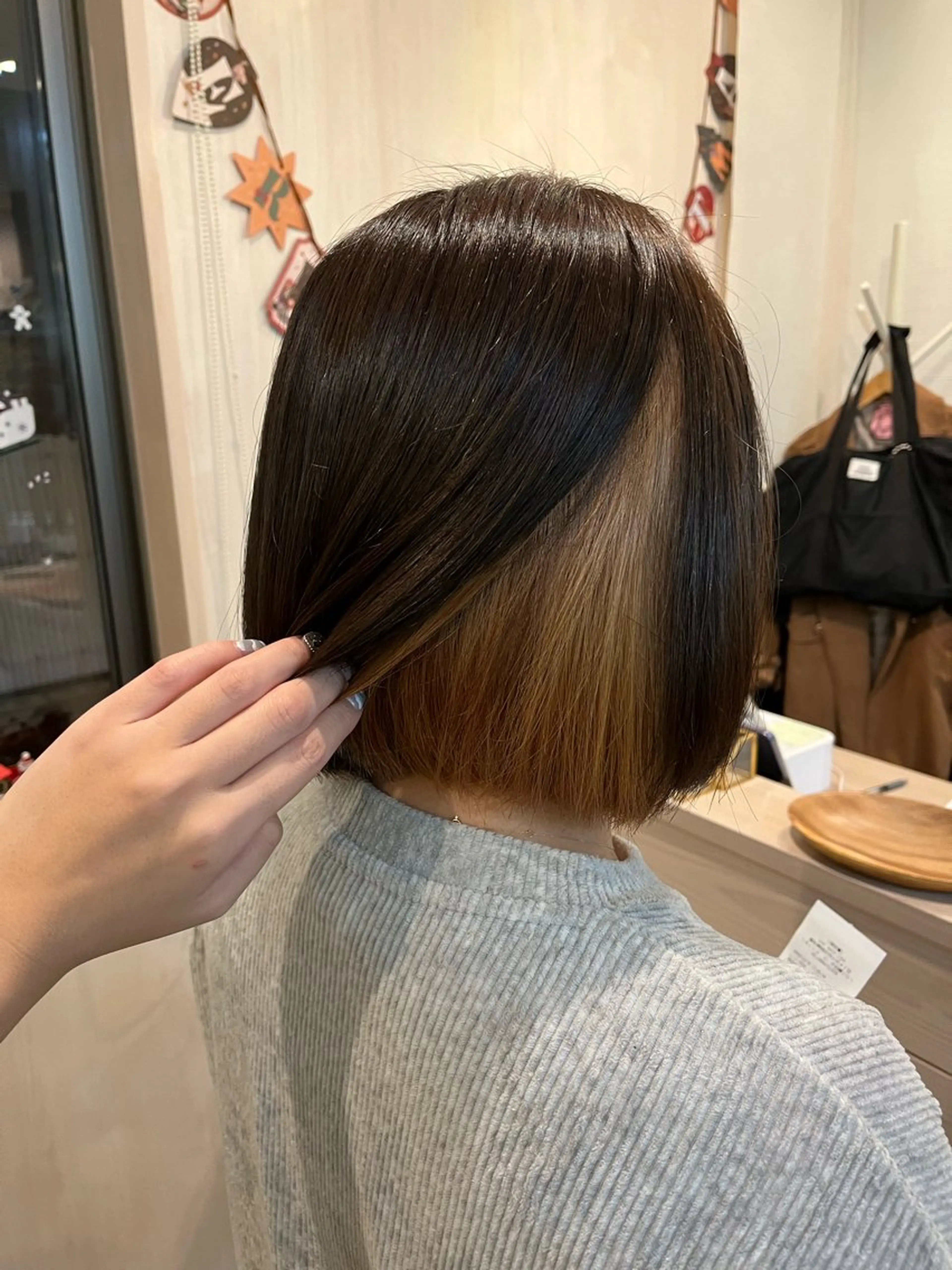 ミディアム カラー ヘアアレンジ ヘアカラー like みやびのヘアスタイル