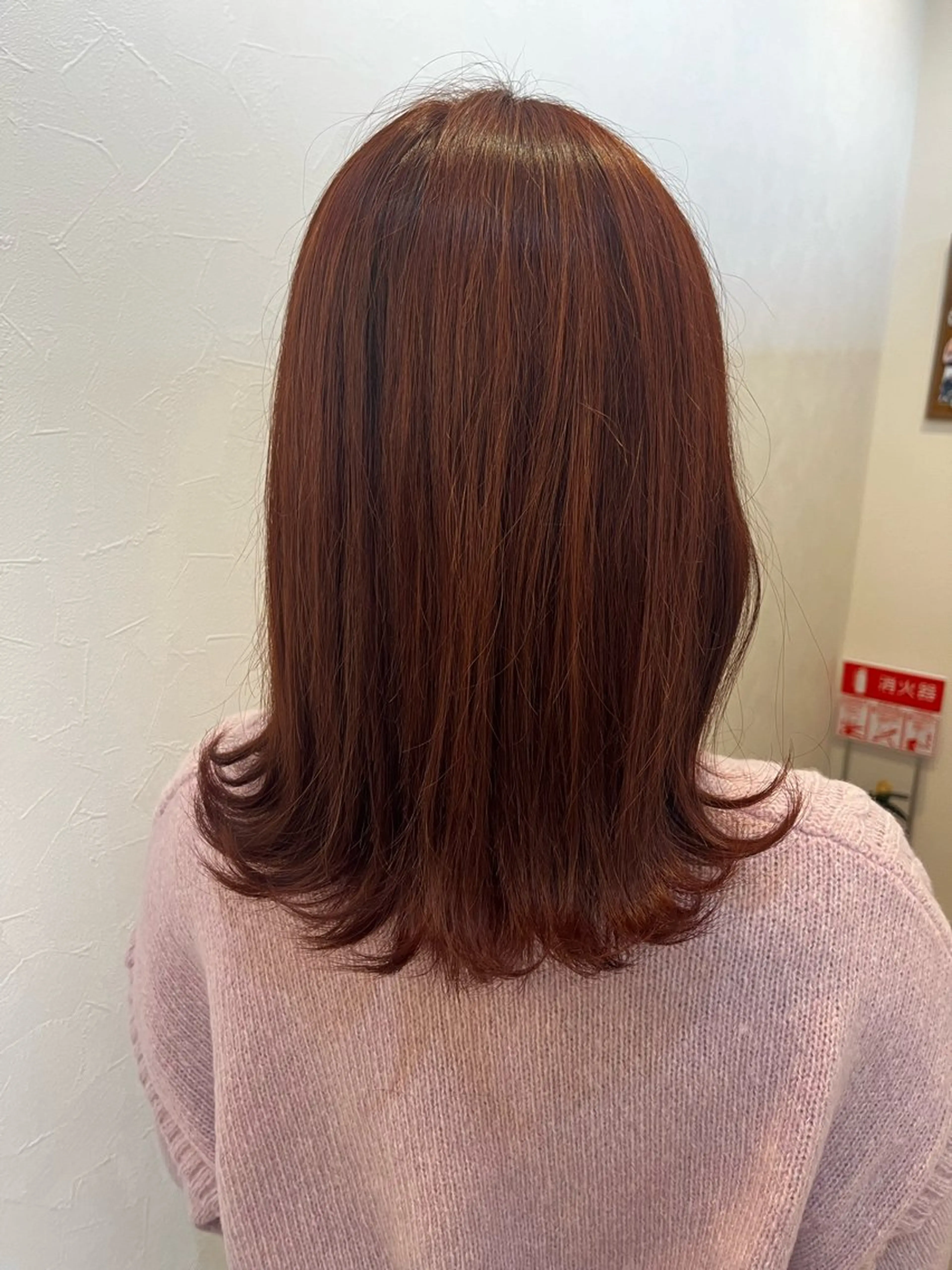 セミロング ヘアカラー mata-L23 かのんのヘアスタイル