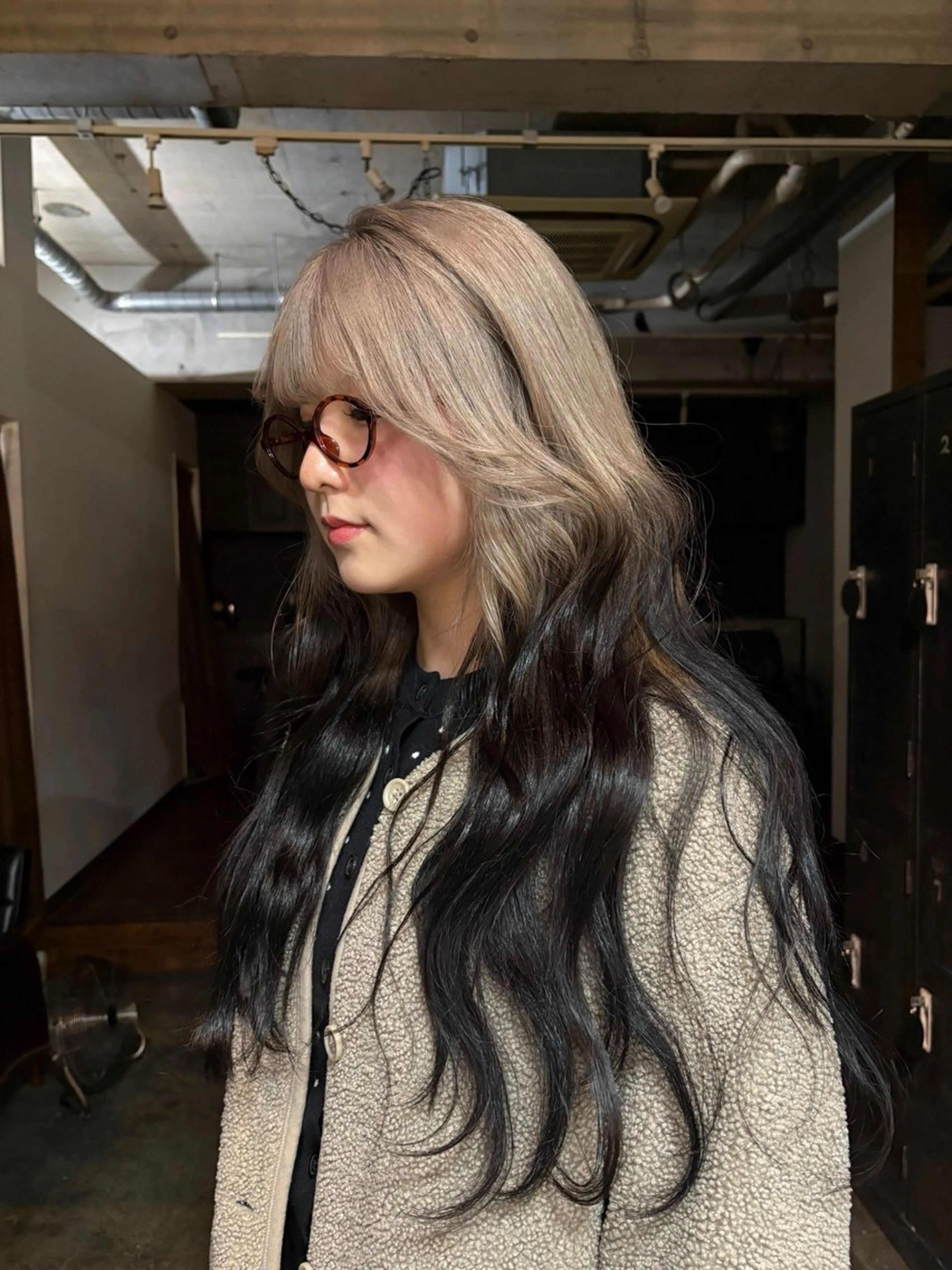 ロング ヘアカラー 心斎橋ハイトーン/ カノンのヘアスタイル