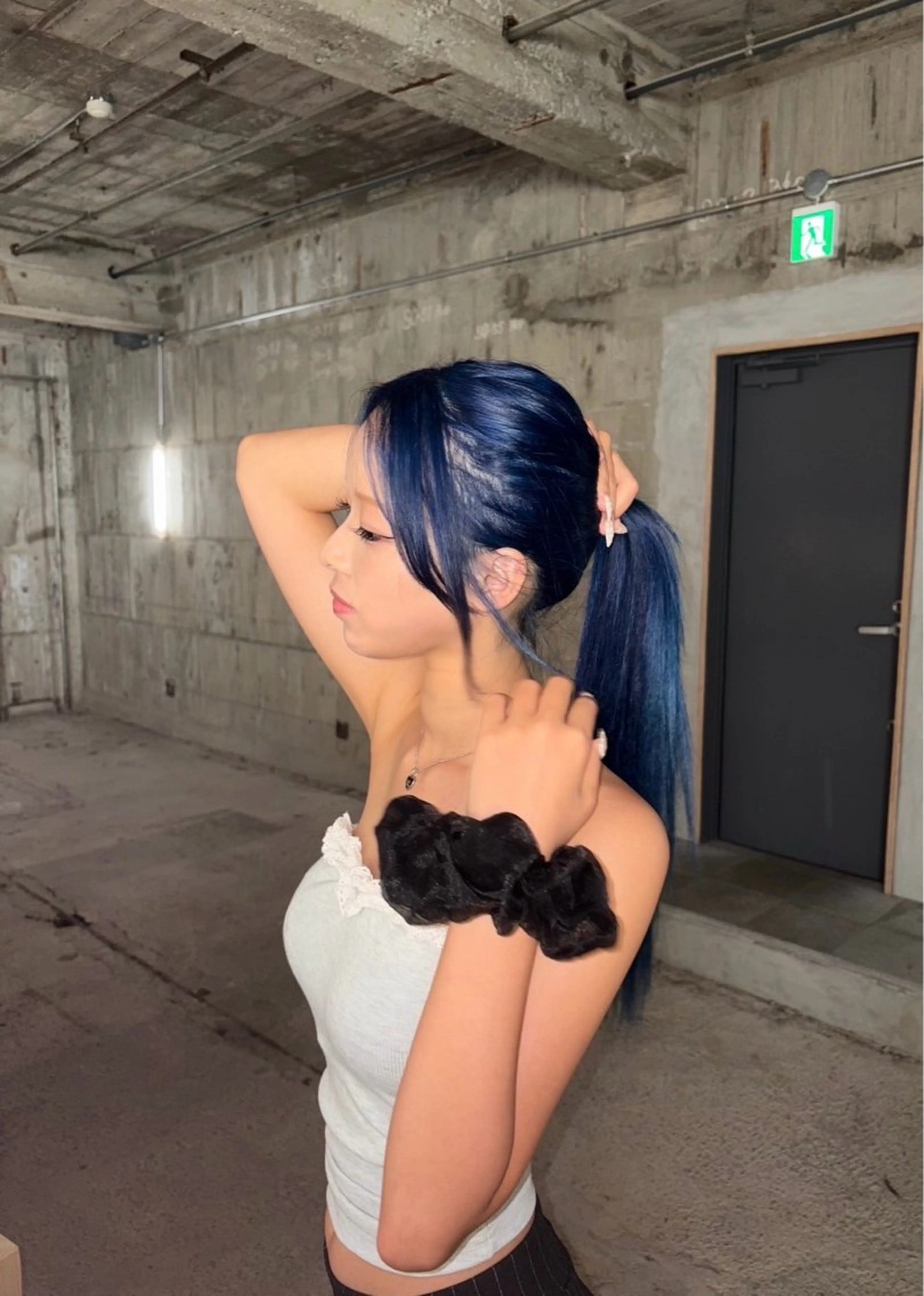 ロング カラー 中馬 未来のヘアスタイル