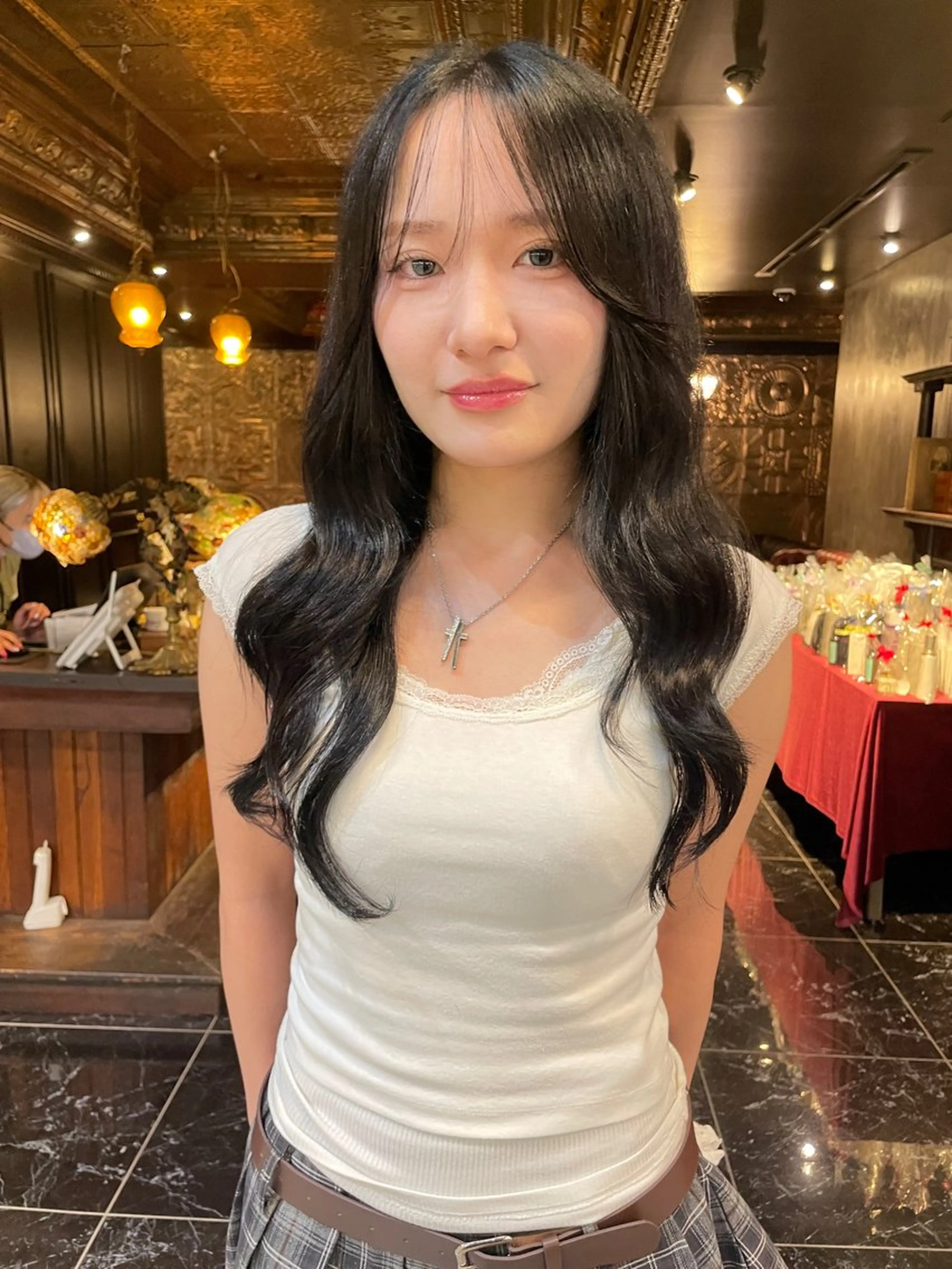 ロング カラー カット ヘアカラー トリートメント madokaレイヤー /暖色カラーのヘアスタイル