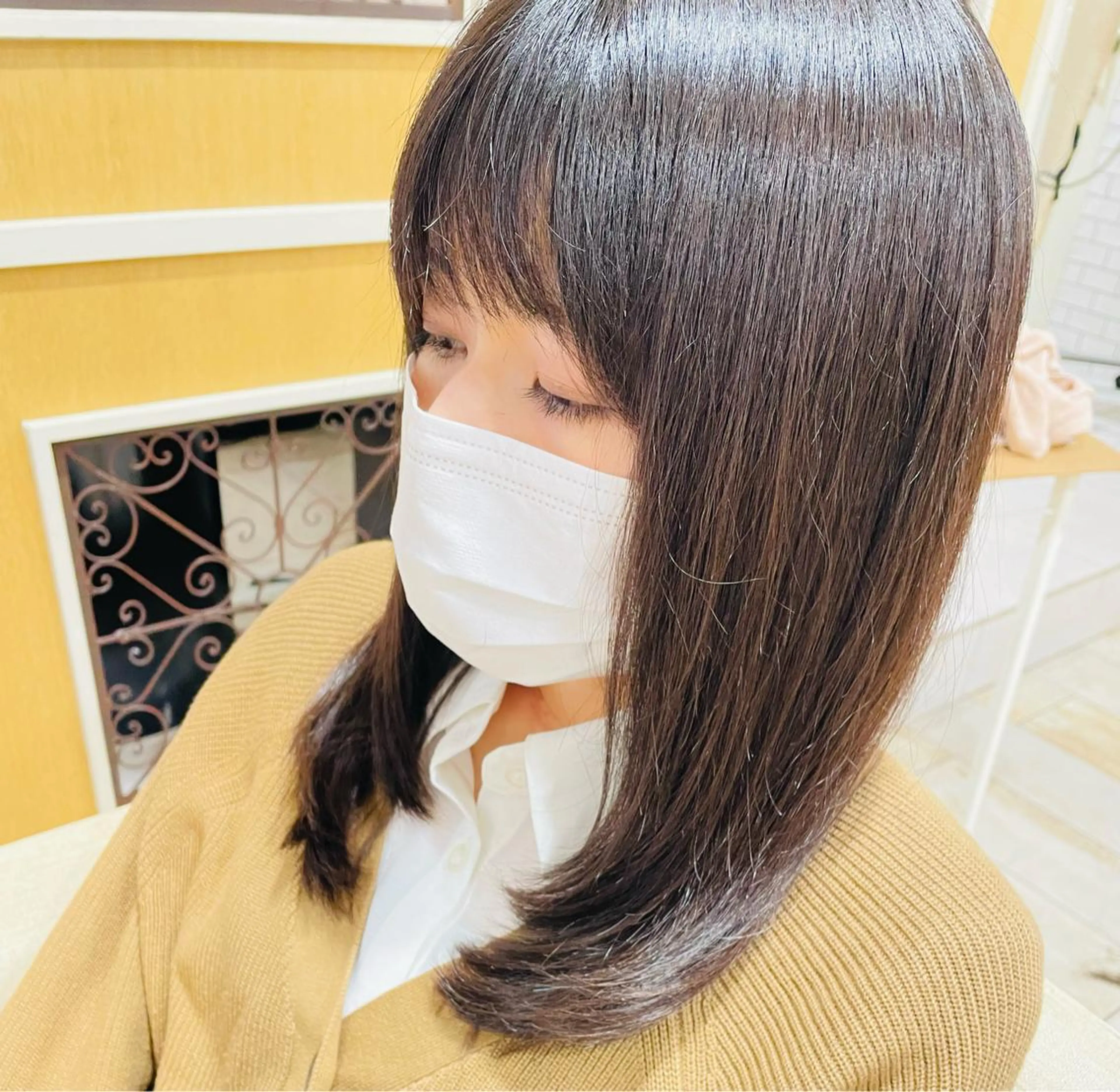 ロング カット トリートメント すげ さやかのヘアスタイル