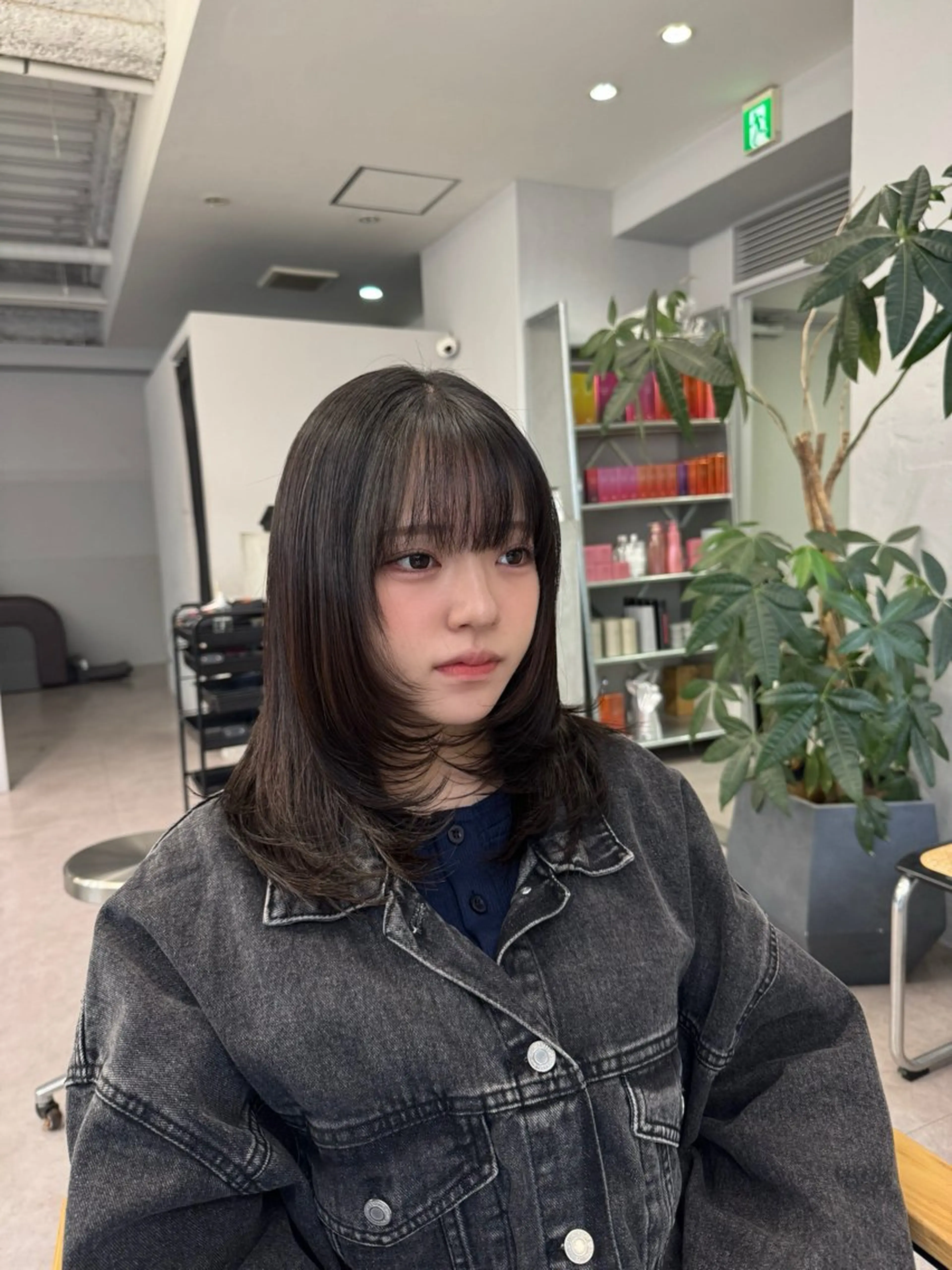 ミディアム カラー ヘアアレンジ 暖色系/透明感 治野心のヘアスタイル