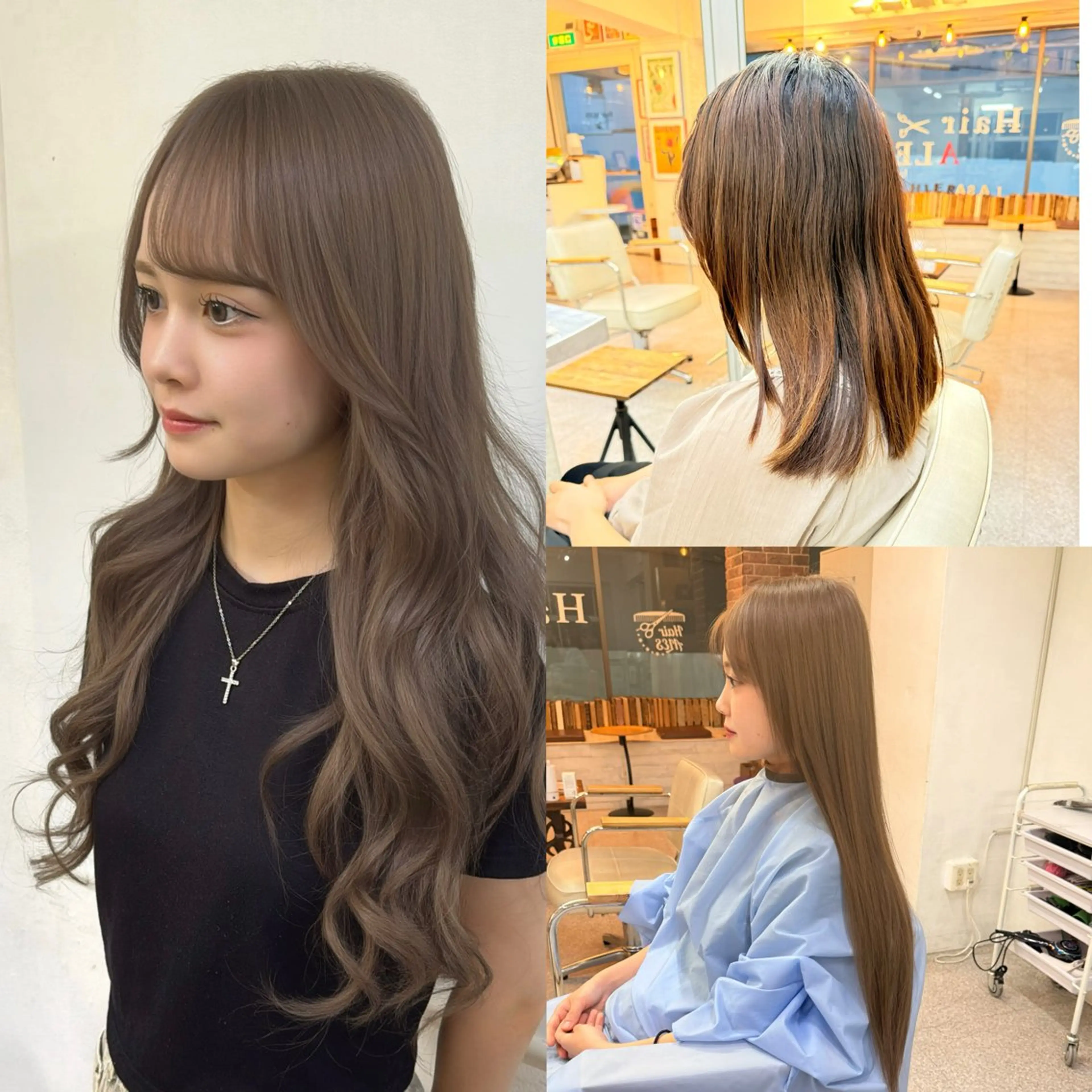 ロング カラー エクステ ヘアカラー エクステ ウルフレイヤー エクステ/kokiのヘアスタイル