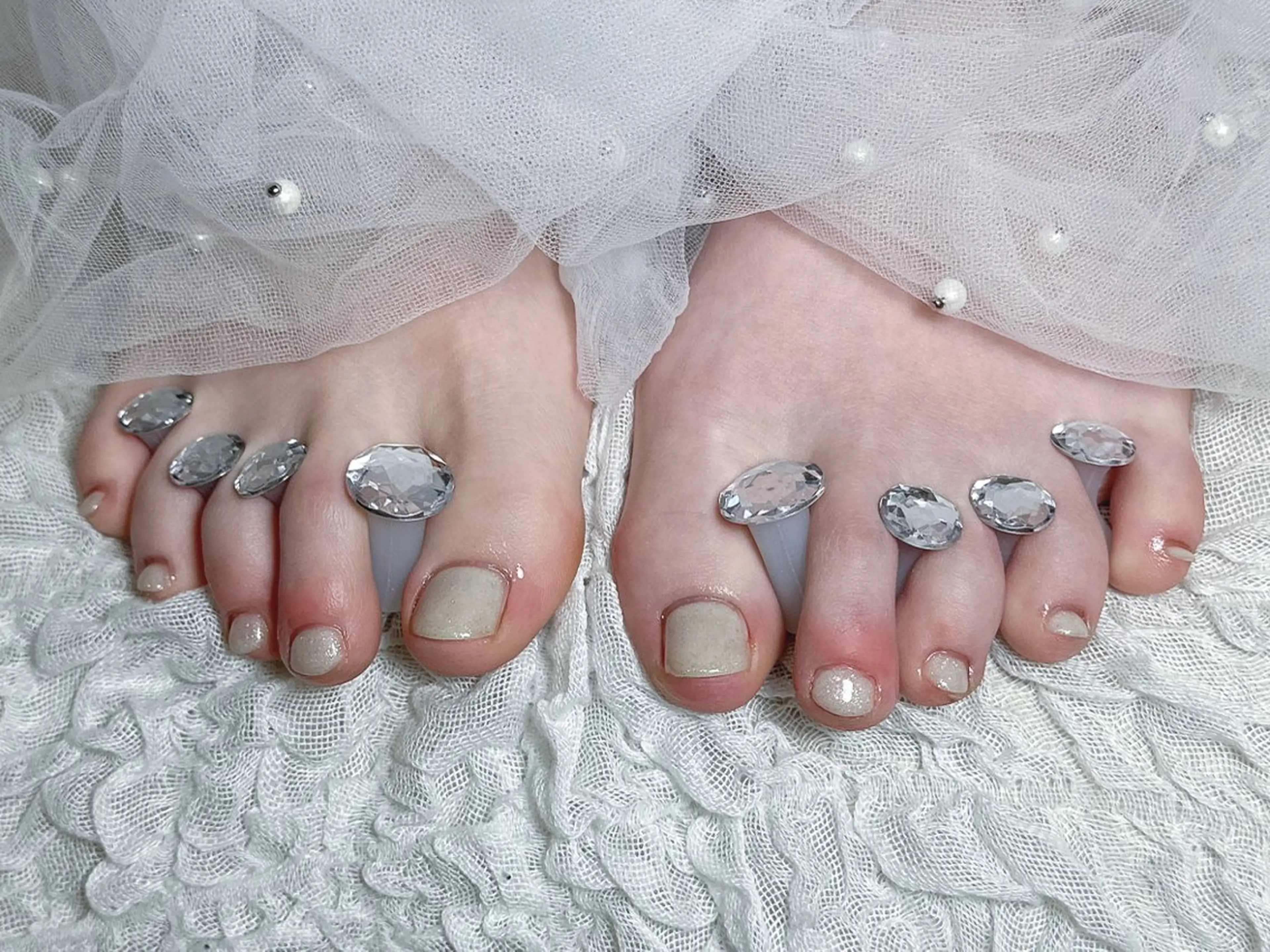 ネイル フットネイル 【Eclat エクラ】nail&beauty所属・Eclat〔エクラ〕 MOEKA𝜗𝜚*のネイルデザイン