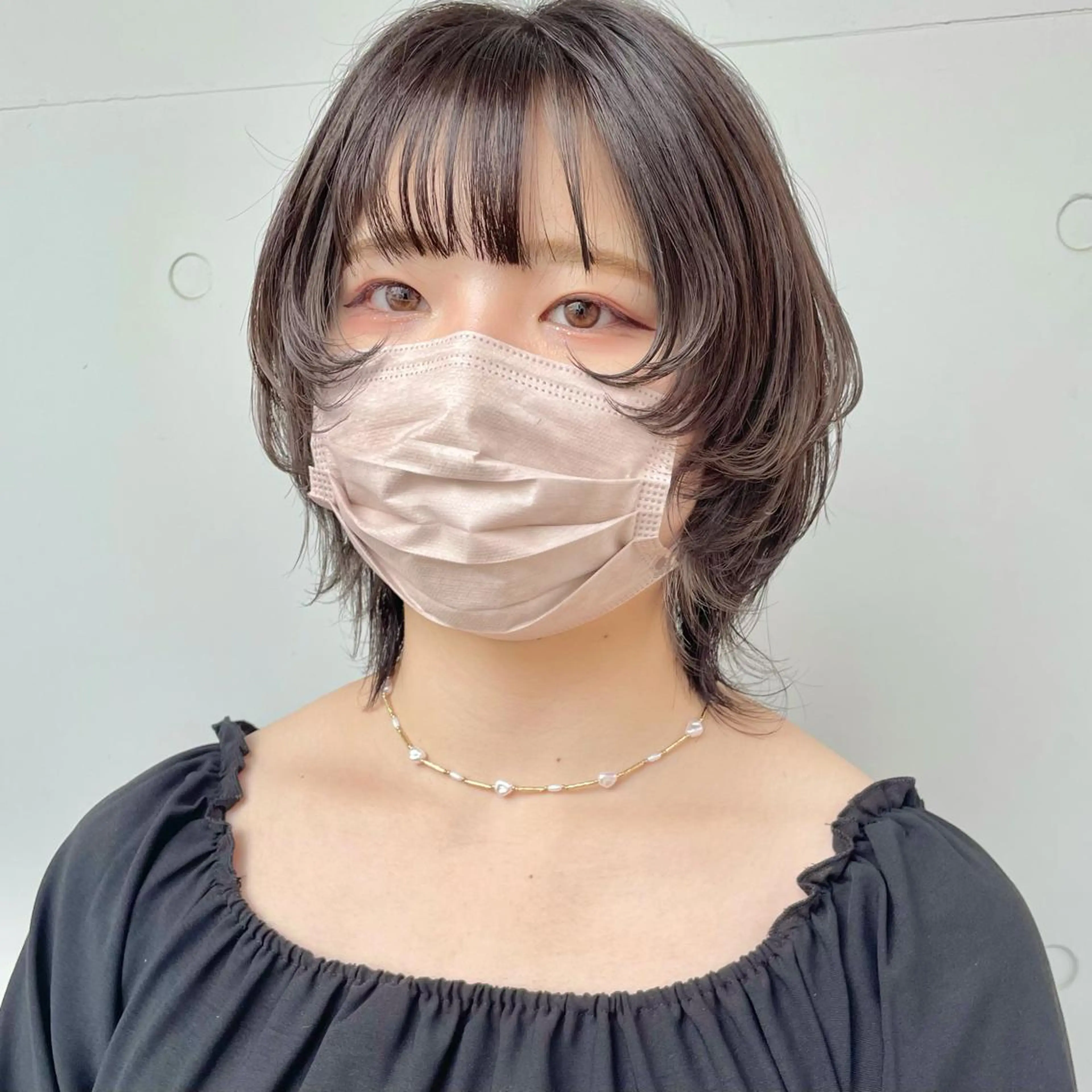 ミディアム 髪質改善 ウルフカット カット トリートメント もにか🌞原宿/渋谷 🌝ブリーチカラーのヘアスタイル