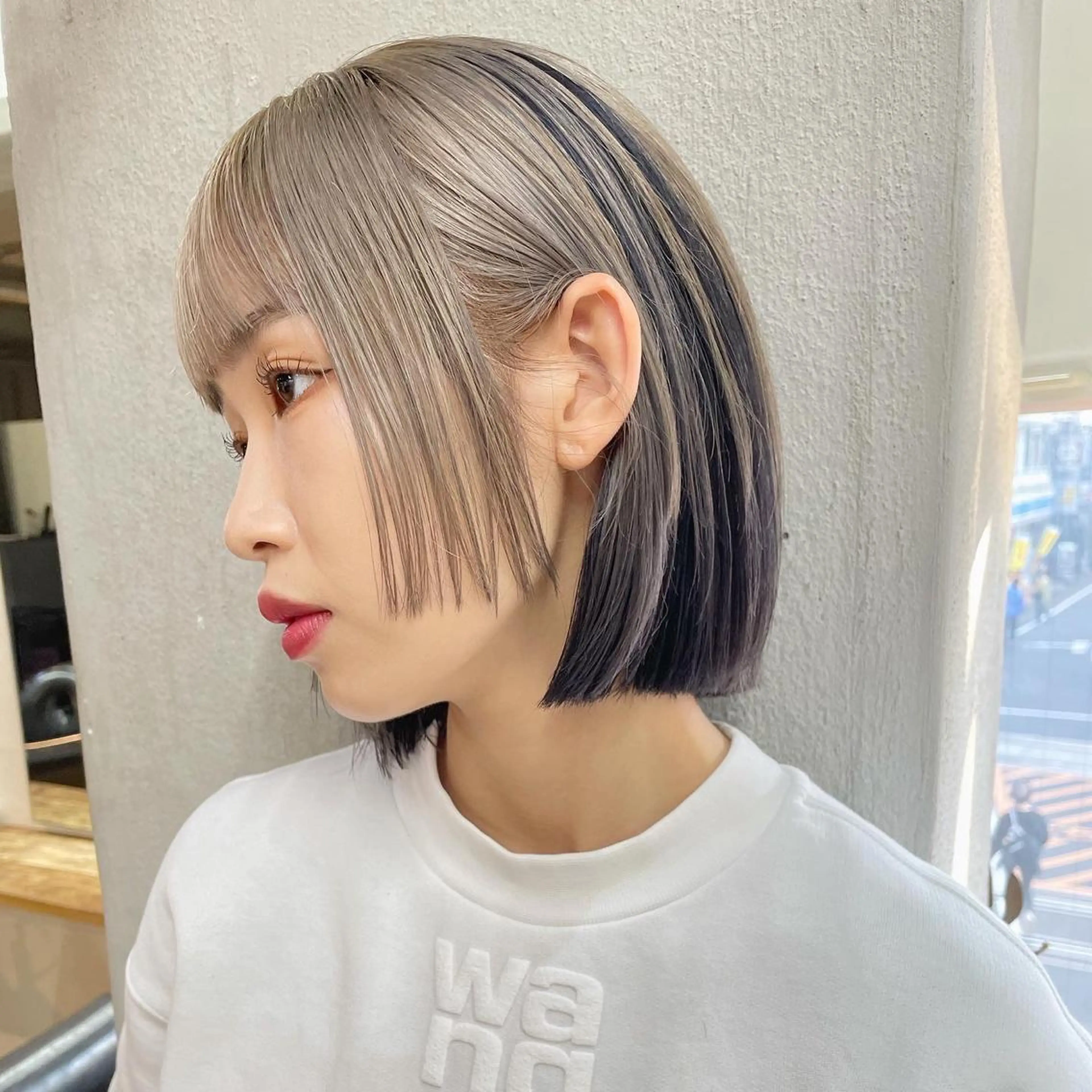 ショート カラー ヘアアレンジ 丸山渉/パーマ エフェクトブリーチのヘアスタイル