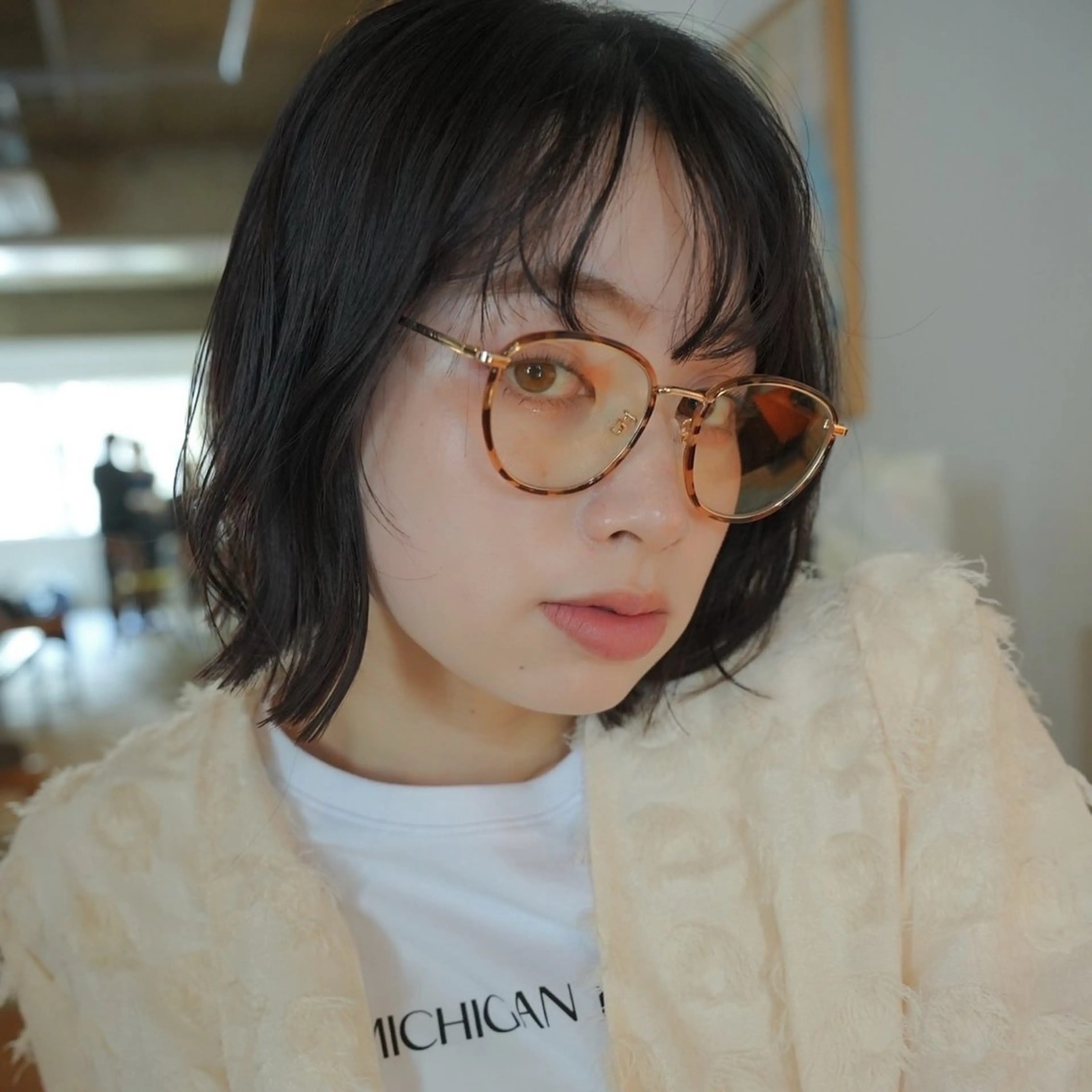 ショート カラー 髪質改善カラー ベージュ🤎YUMEのヘアスタイル