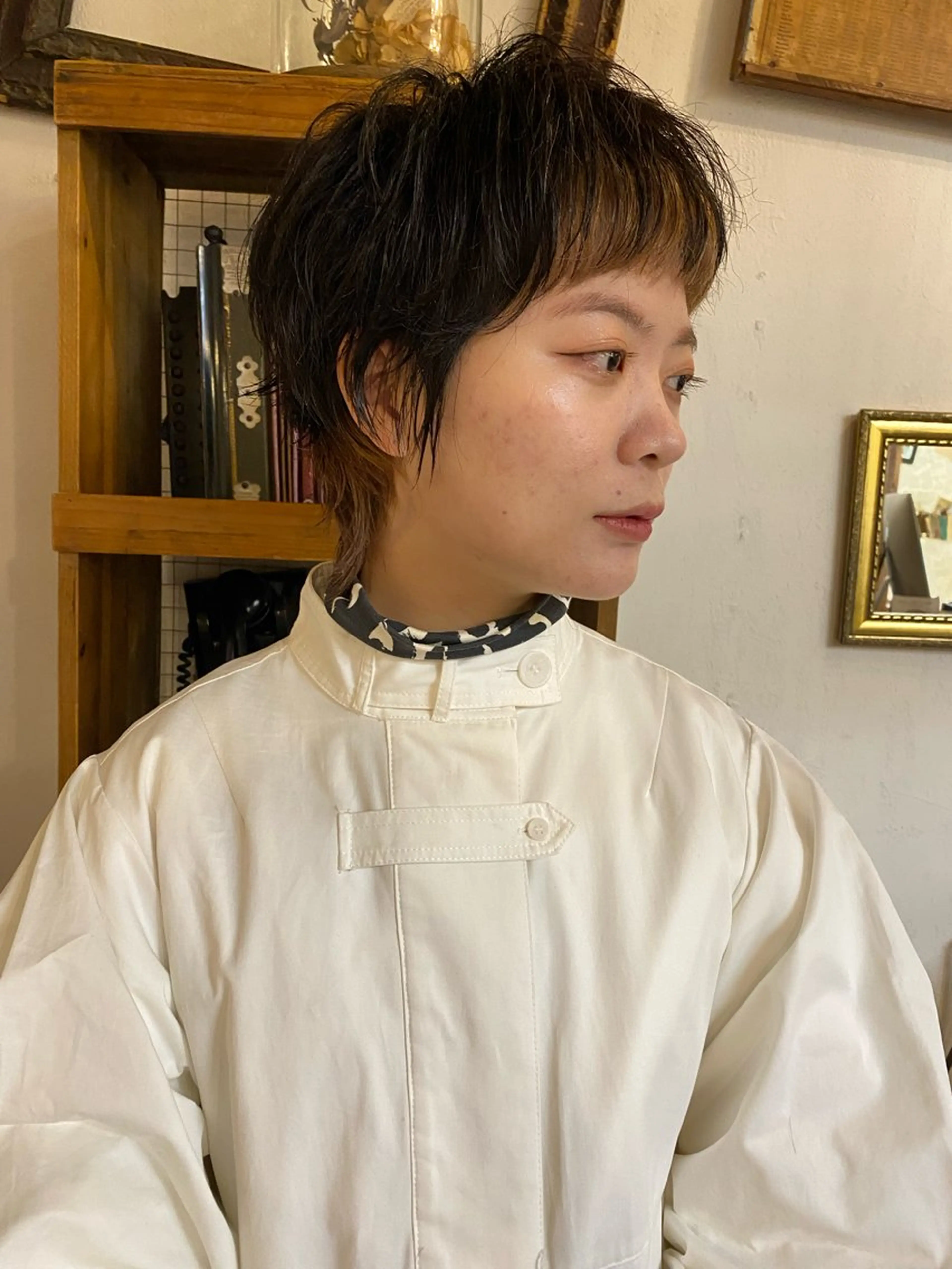 ショート ショートヘア ウルフカット カット ヘアカラー sea's所属・ヒラカホ/矢場町/ ブリーチ/似合わせのヘアスタイル