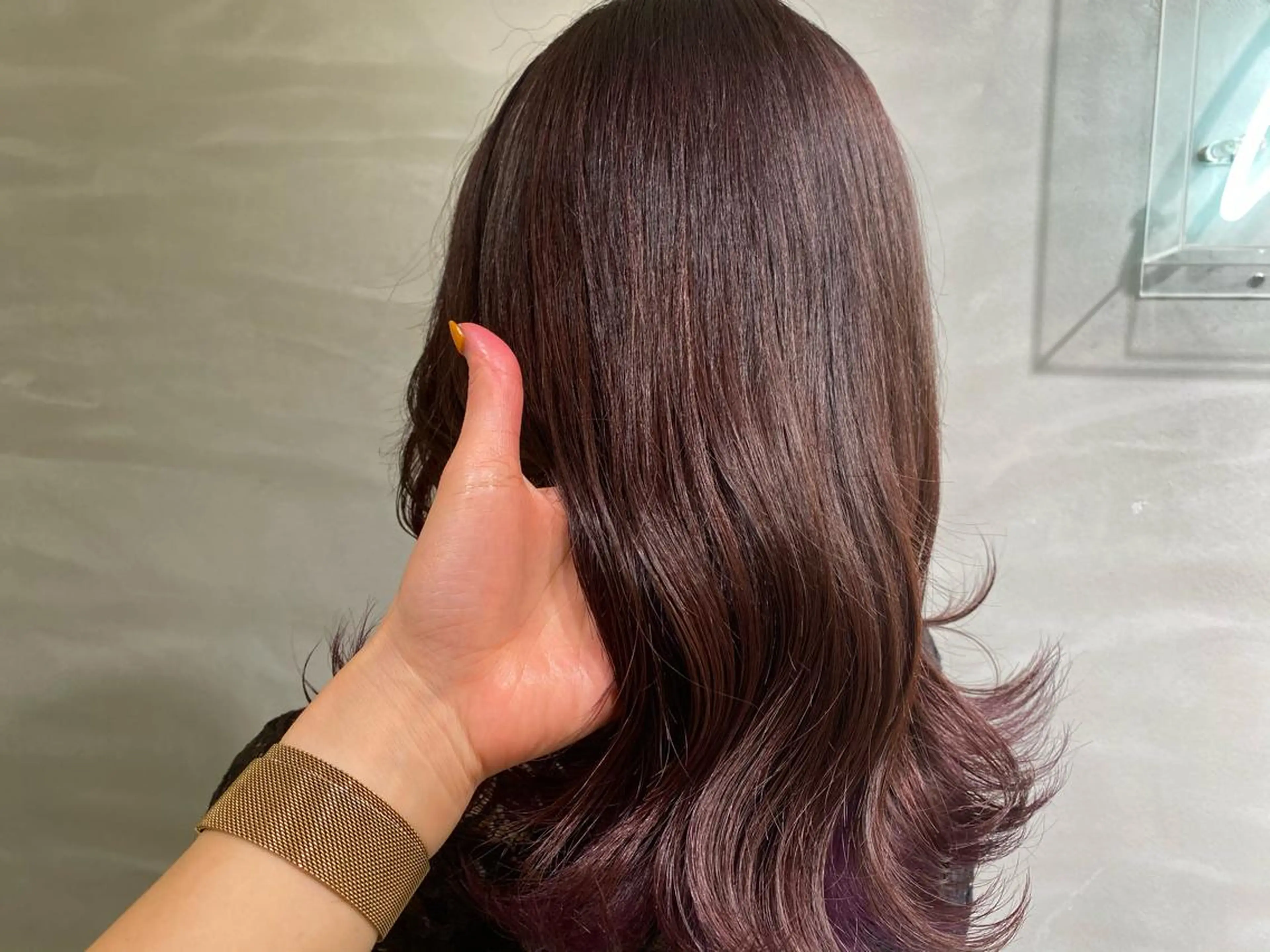 セミロング カラー ピンクカラー 半個室女性salon 🩰Natsumiのヘアスタイル