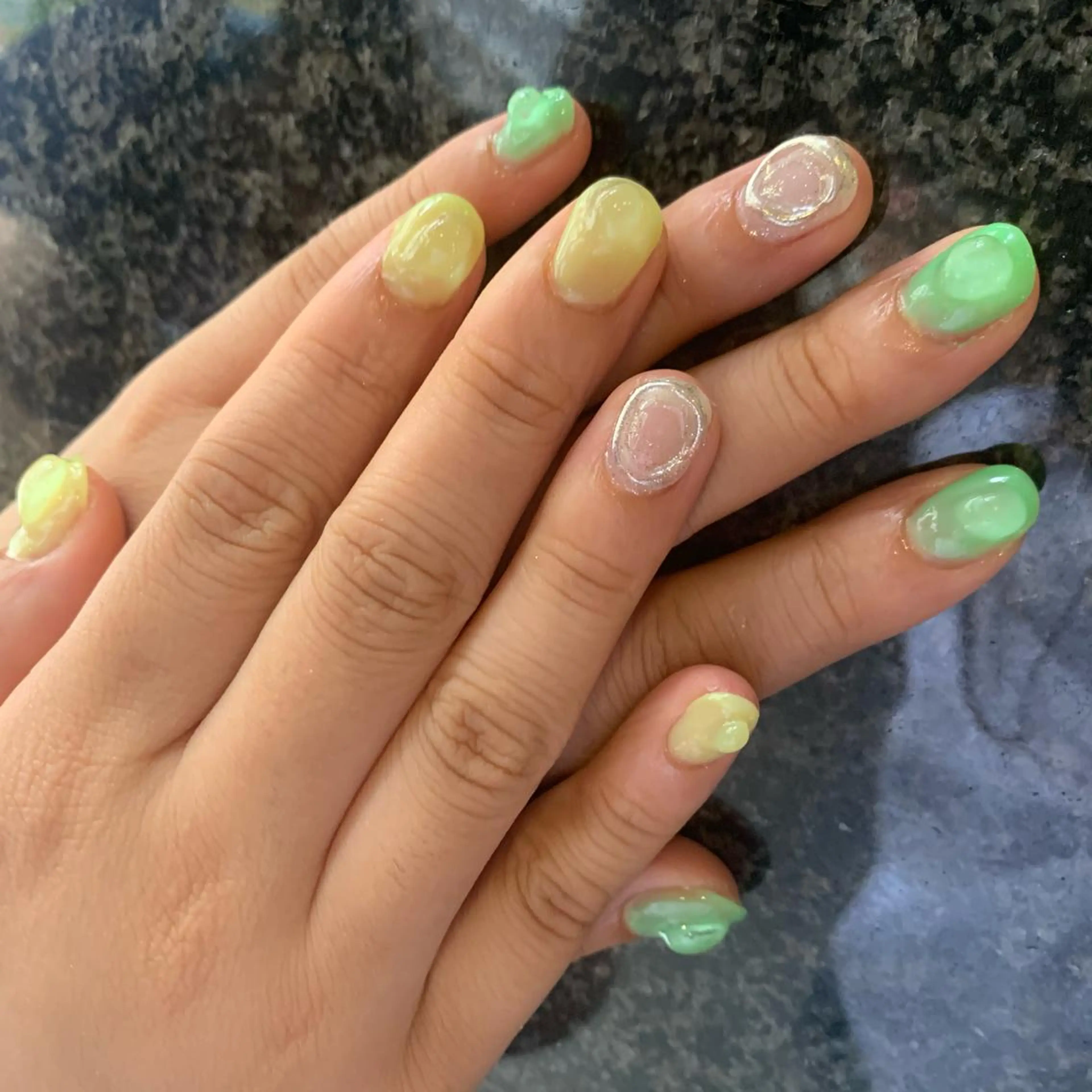 ネイル ニュアンスネイル ハンドネイル 艶髪／クロスパーマ ♡Tsuzumiのその他イメージ