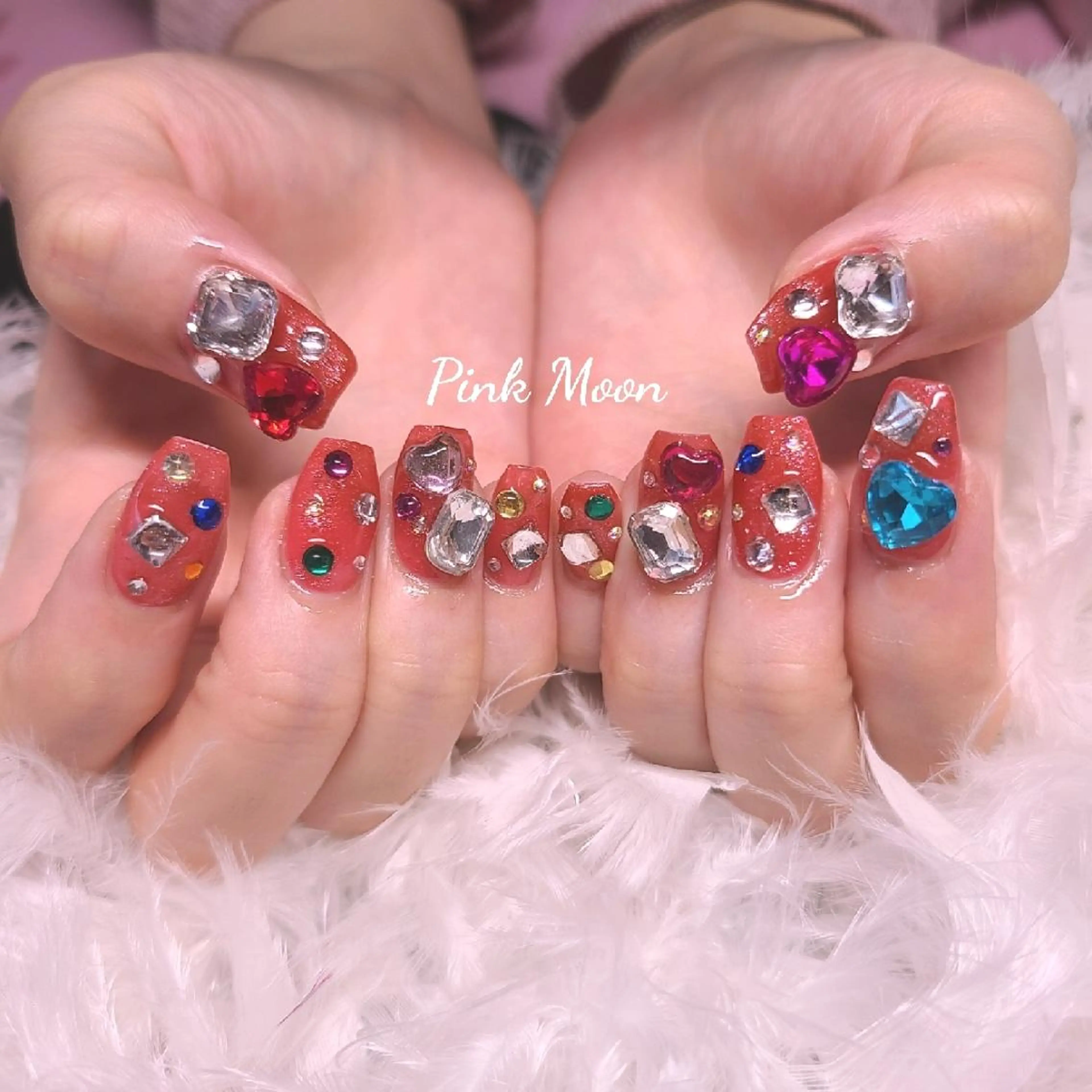 ネイル ハンドネイル PinkMoon Nozomiのネイルデザイン