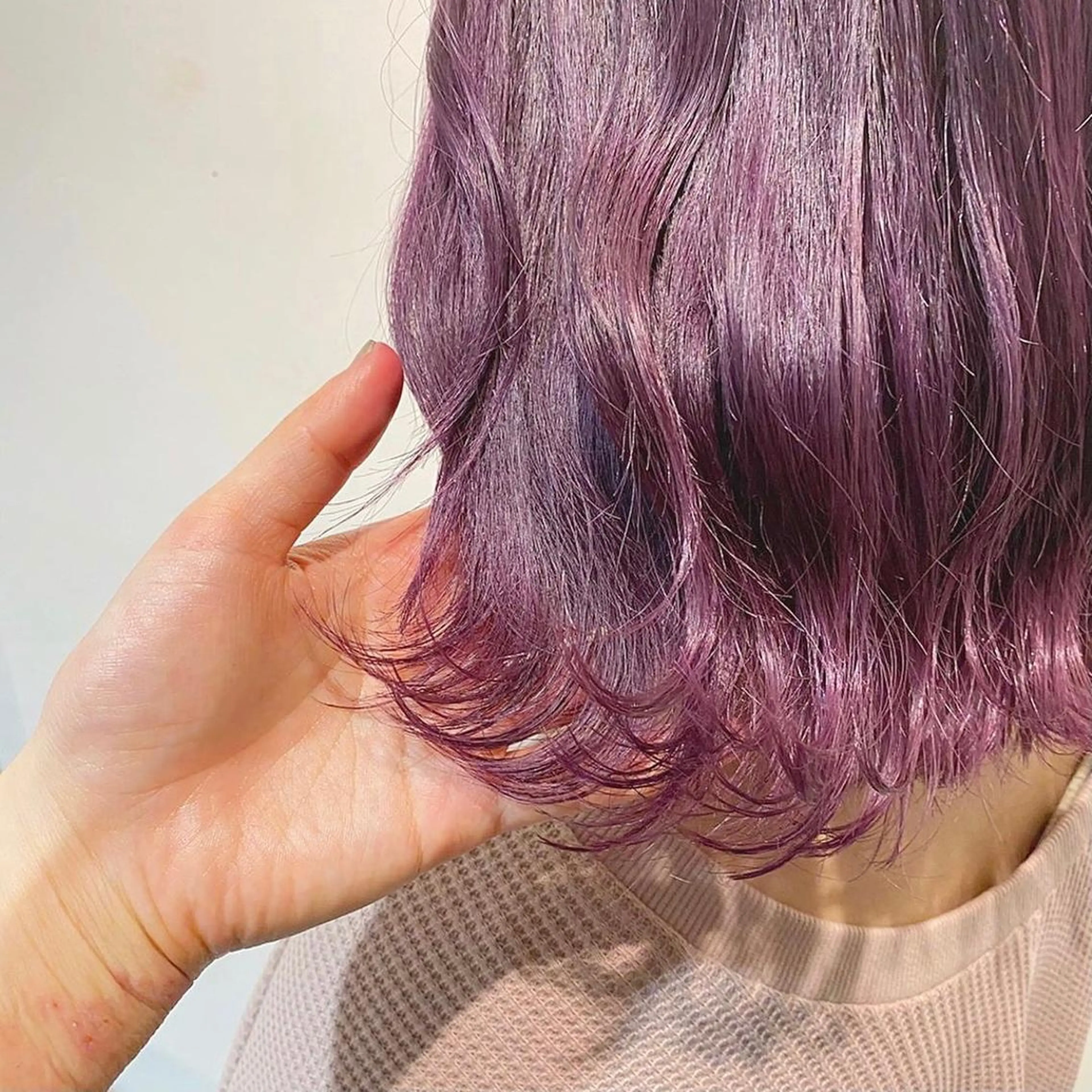 ミディアム カラー ピンクカラー バイオレットカラー 💡似合わせのプロ 💡takutoのヘアスタイル