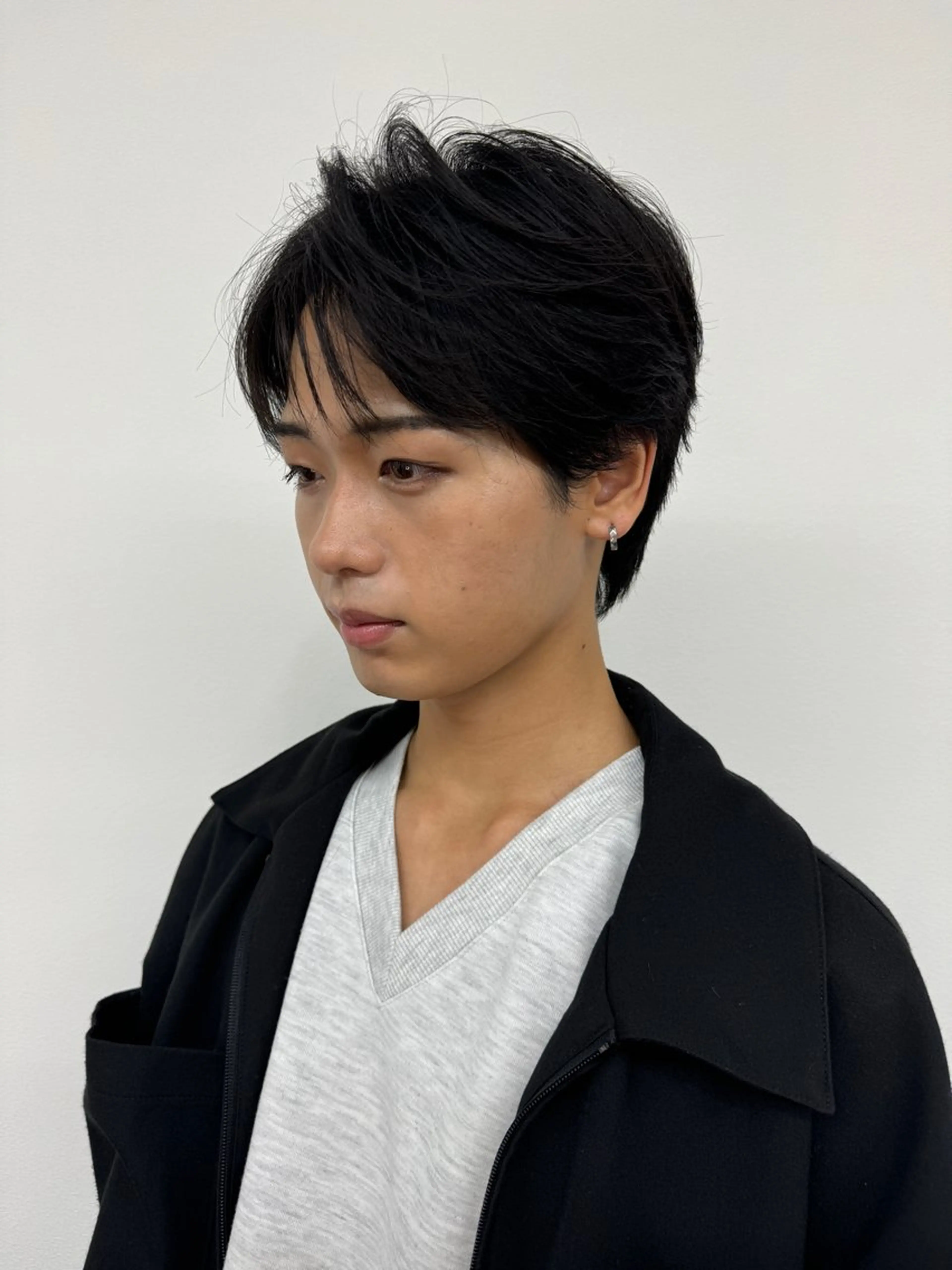 メンズ センターパート 似合わせレイヤー 🇰🇷荒木洋文のヘアスタイル