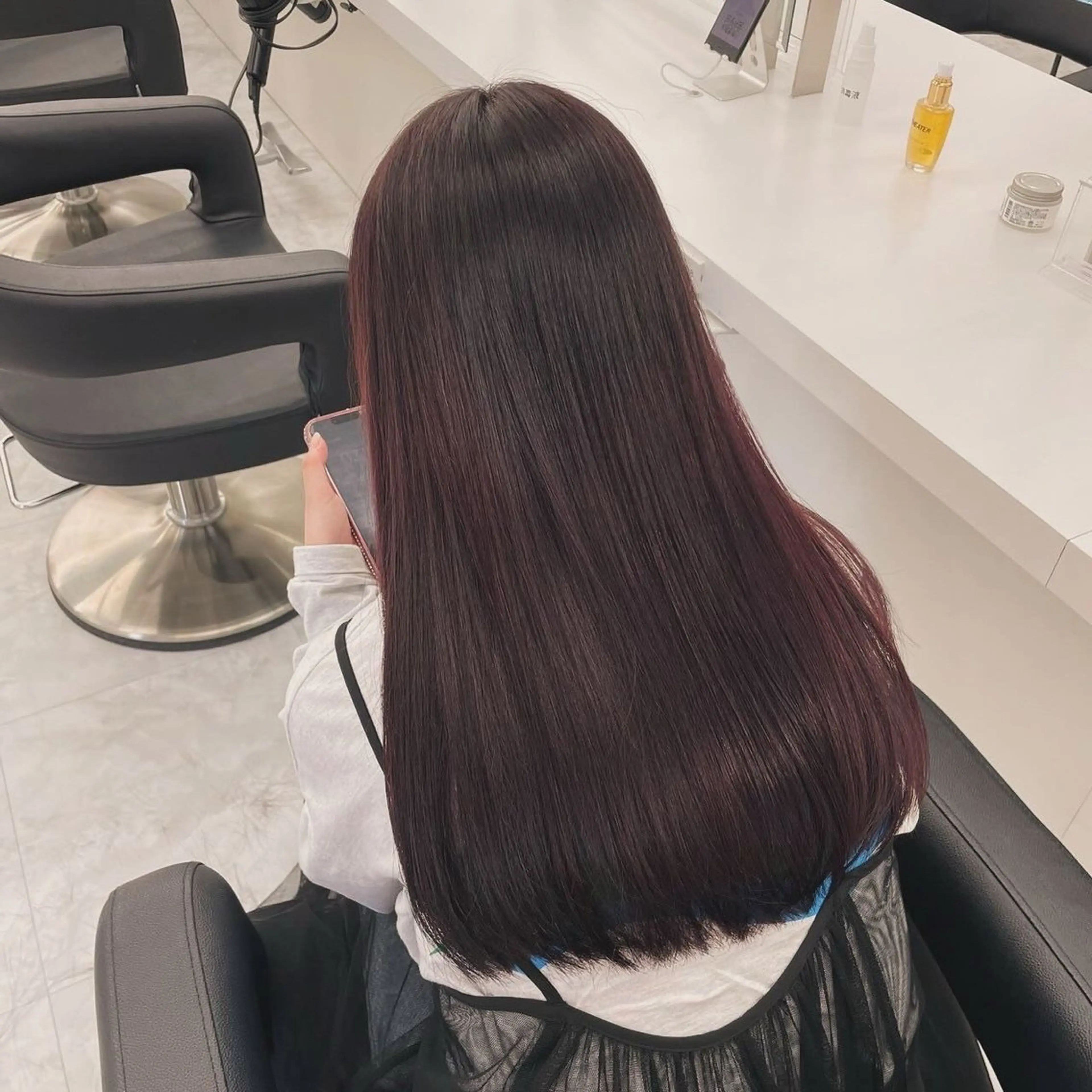 ロング カラー kazuki🍑韓国 トレンド暖色🫗のヘアスタイル
