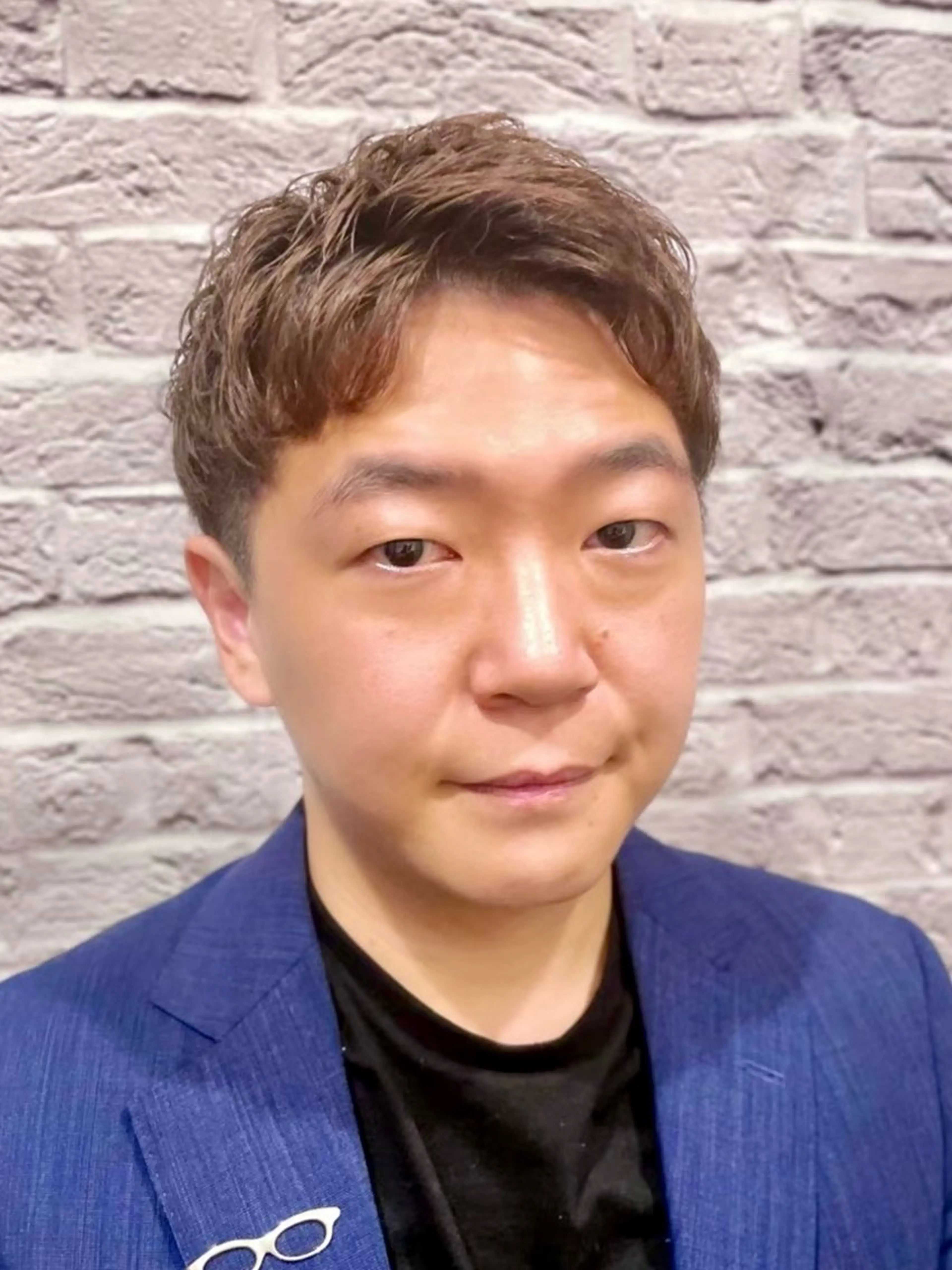 ショート カラー パーマ ヘアアレンジ メンズ キッズ カット ヘアカラー メンズカット/パーマ 山崎航平💈のヘアスタイル