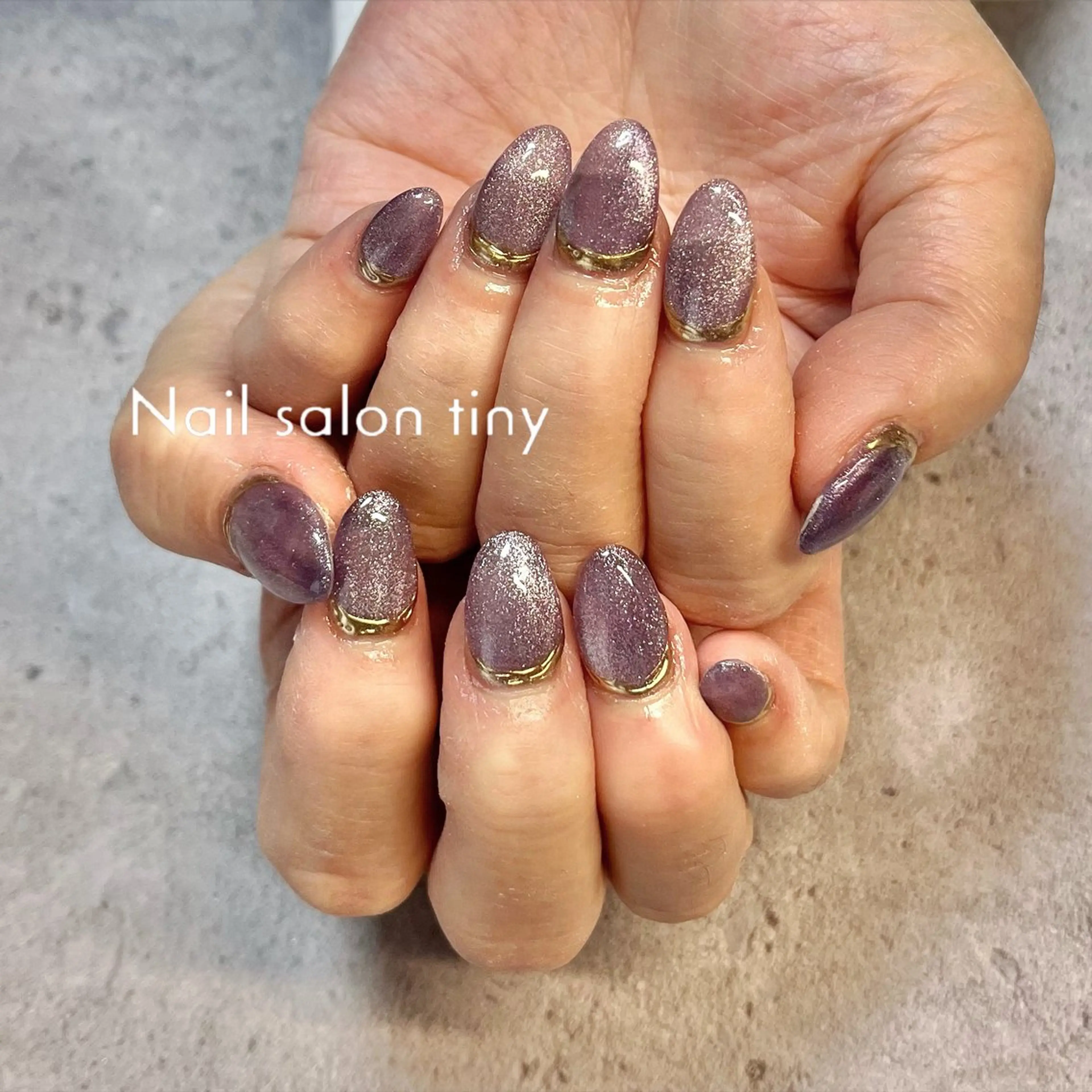 ネイル アートネイル 長さ出し マグネットネイル ネイルサロンタイニー所属・Nail salon tiny🩵のネイルデザイン