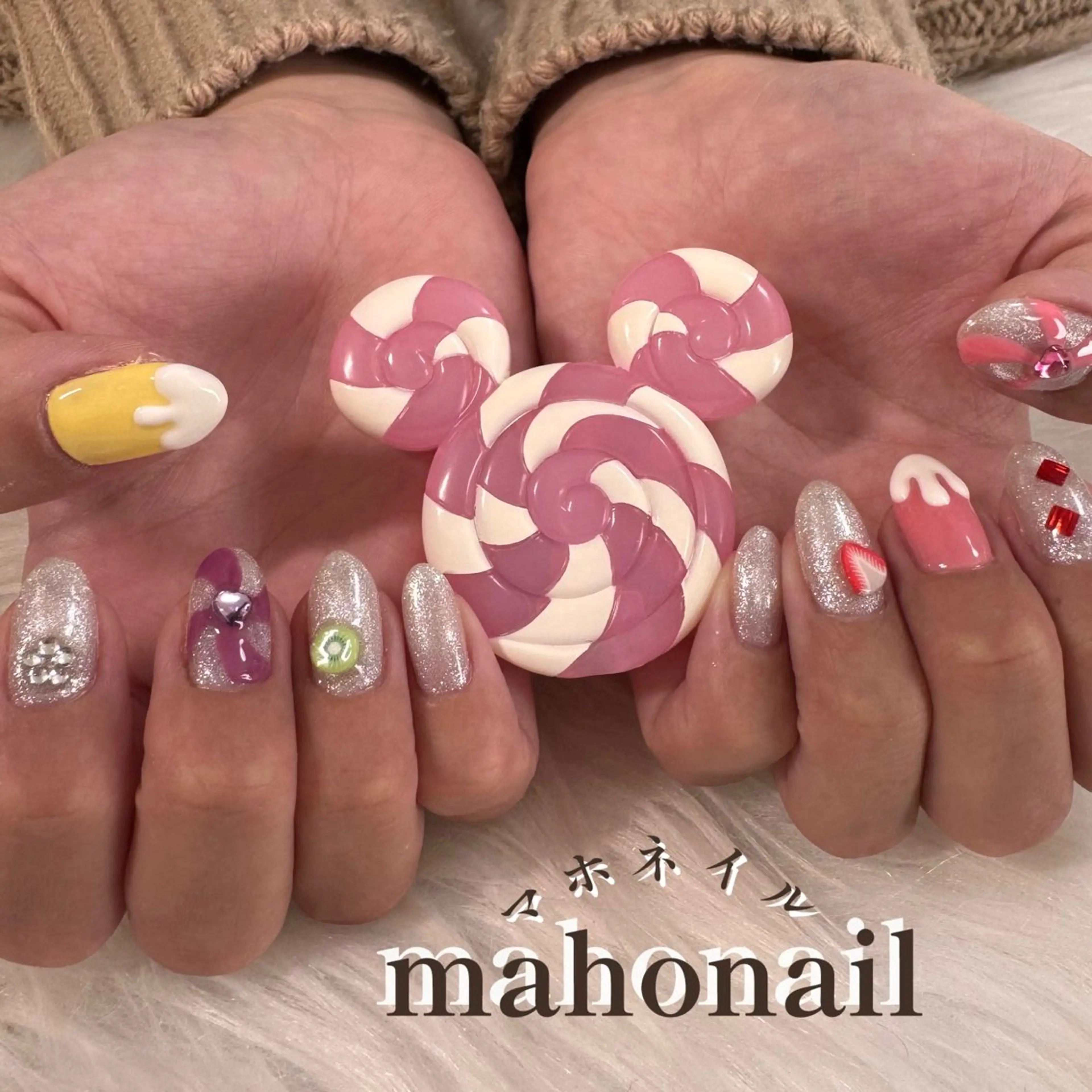 ネイル アートネイル マグネットネイル ワンカラーネイル maho nail マホネイルのネイルデザイン