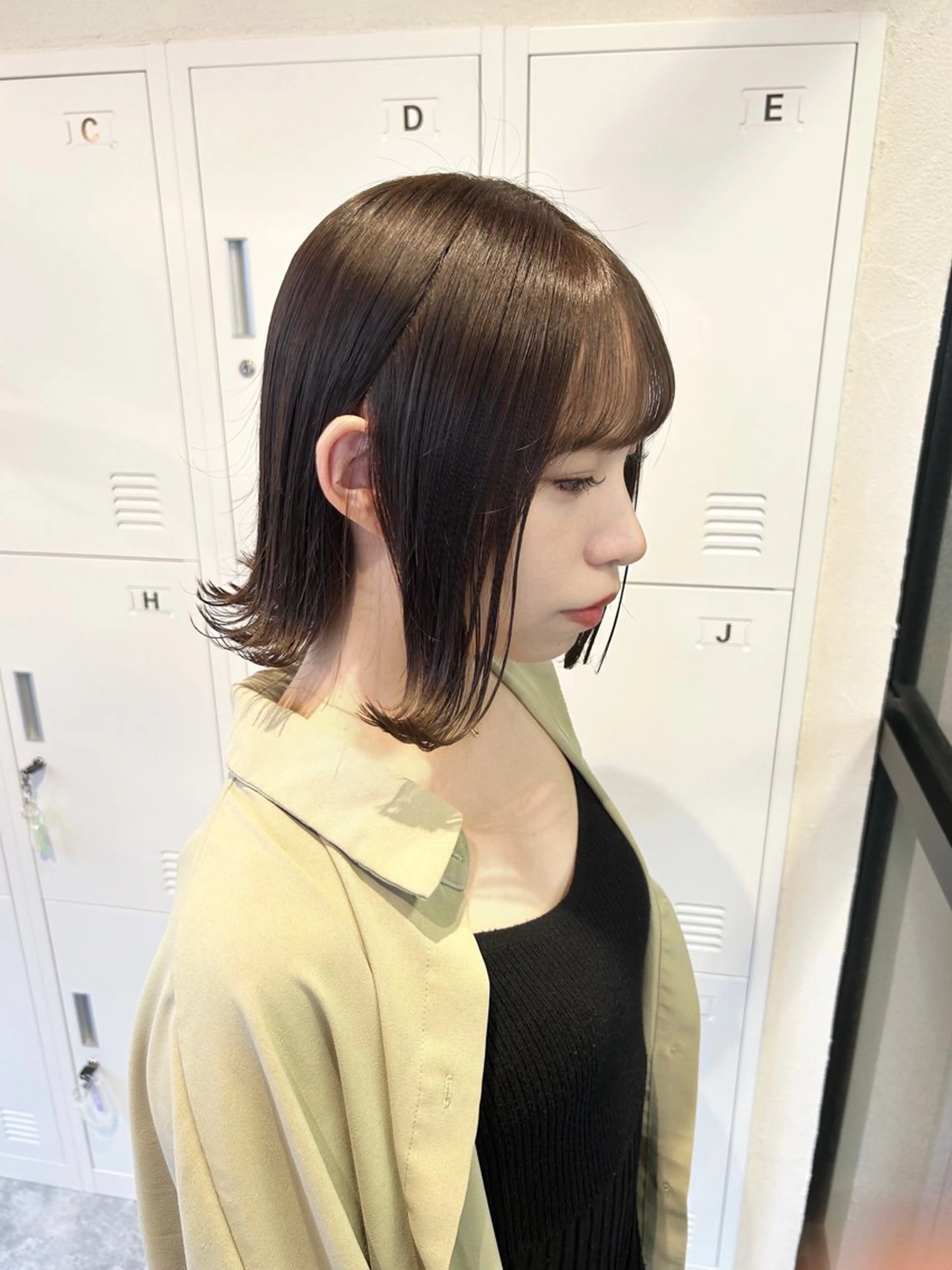 ミディアム カラー カット ヘアカラー トリートメント 🌿艶髪透明感 佐藤遥🌿のヘアスタイル