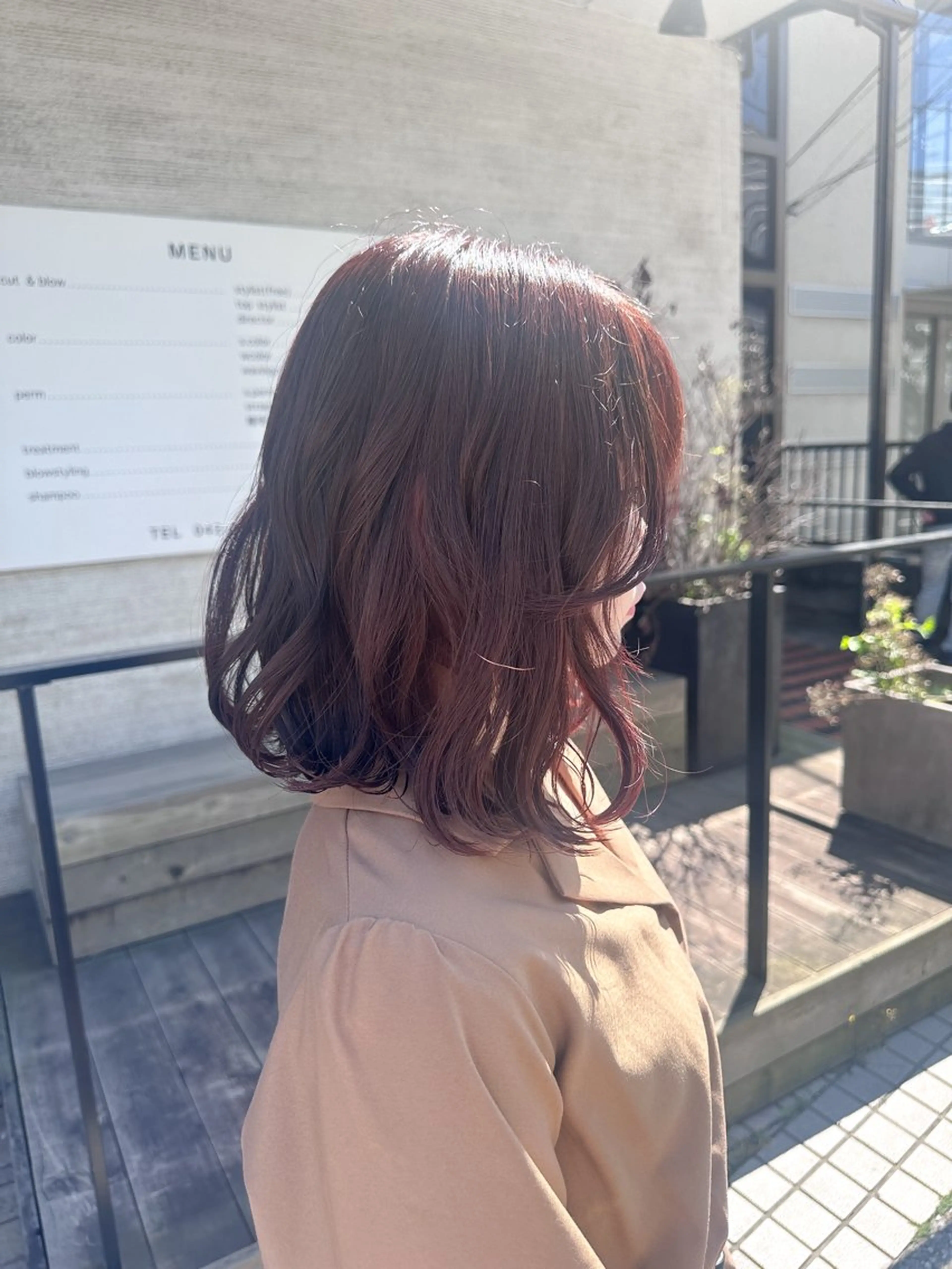 カラー ブラウンカラー ピンクカラー ヘアカラー トリートメント YUI ⋆☾·̩͙/ ハイトーン/レイヤーのヘアスタイル