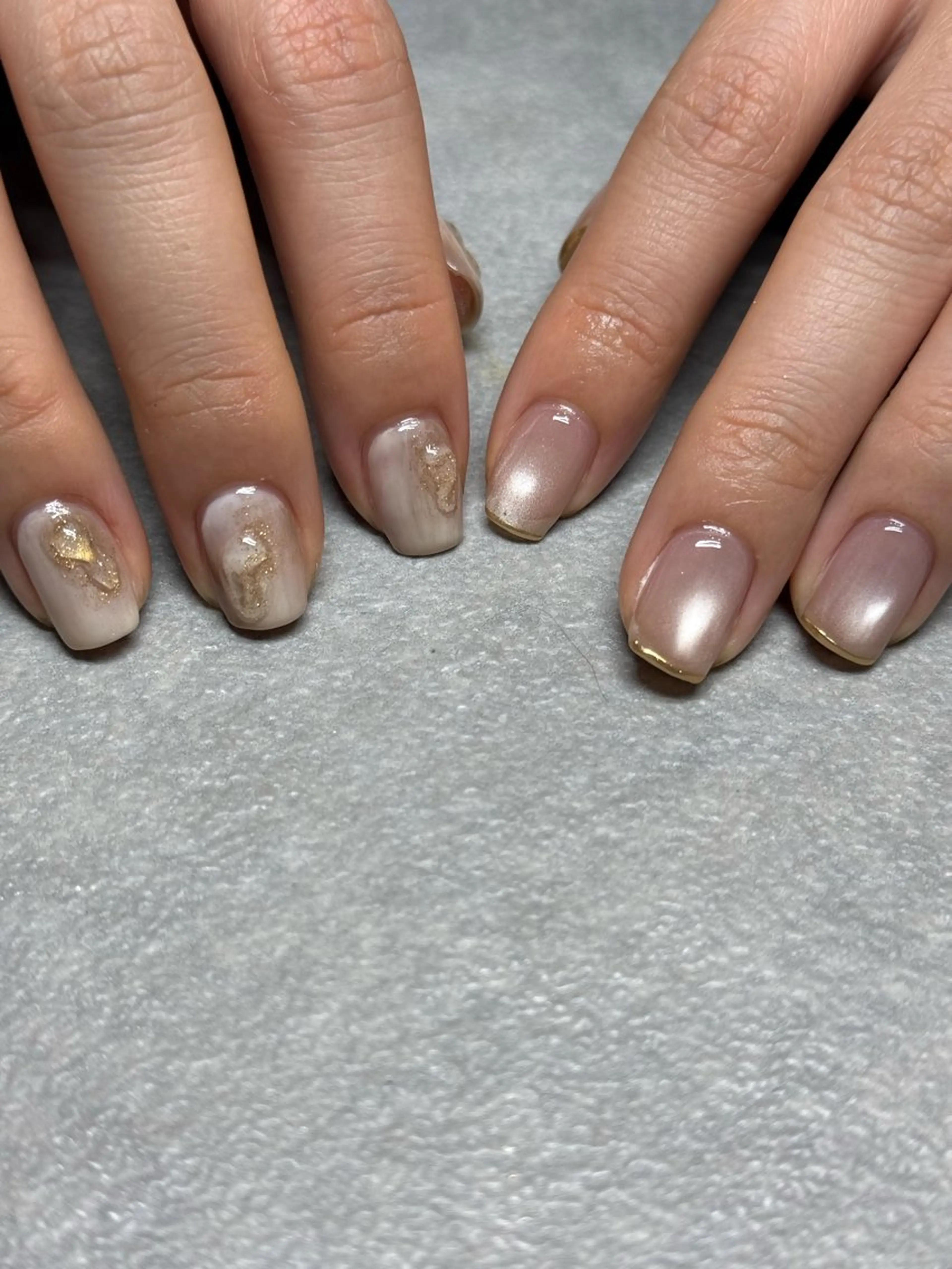 ネイル 氷ネイル・うるうるネイル キラキラネイル ハンドネイル フットネイル kiii.__ ✴︎*のネイルデザイン