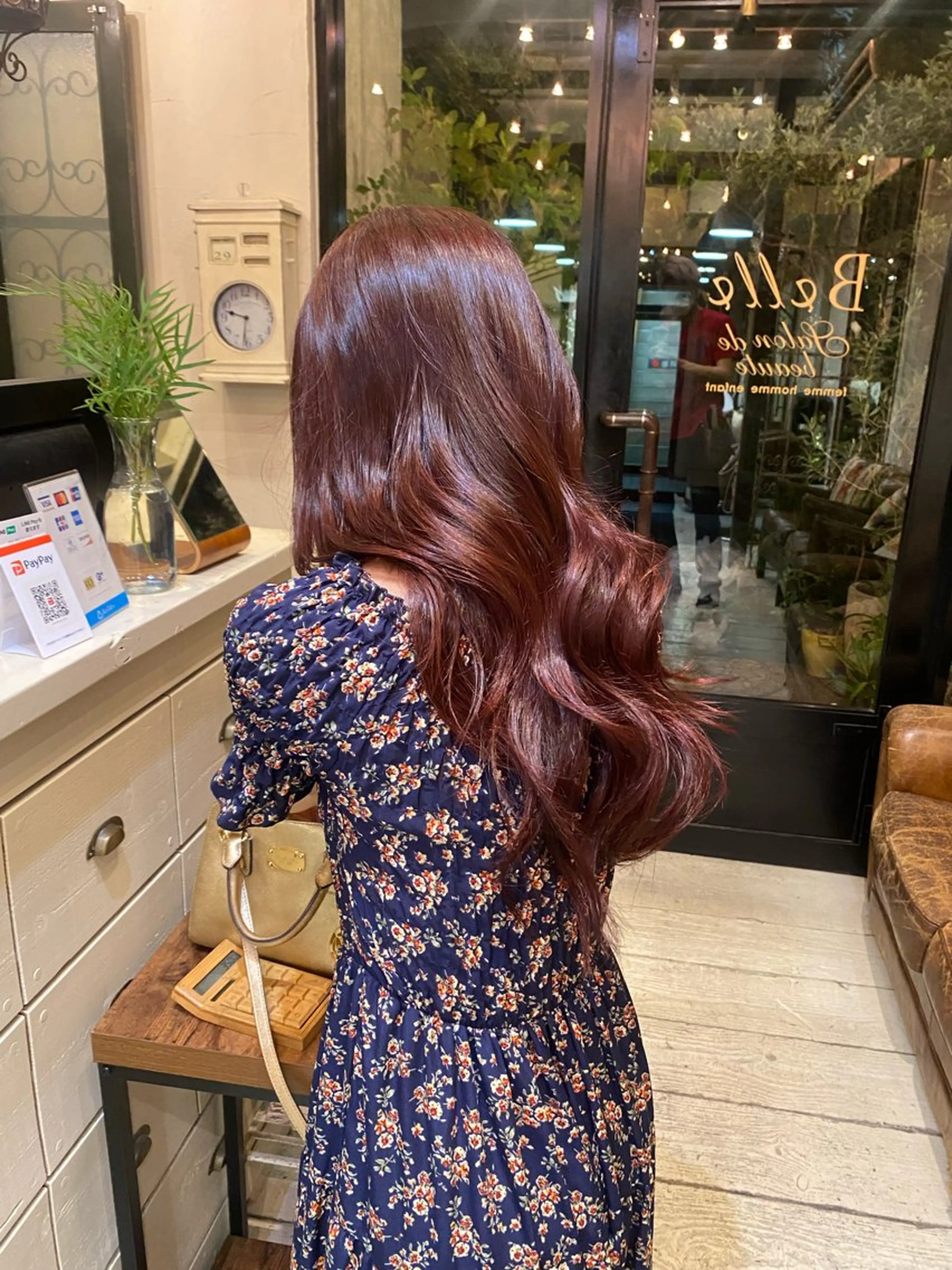 ロング カラー ブリーチ ブリーチなしカラー ピンクカラー カット ヘアカラー トリートメント ダメージレス美容師 🌱水島侑理のヘアスタイル