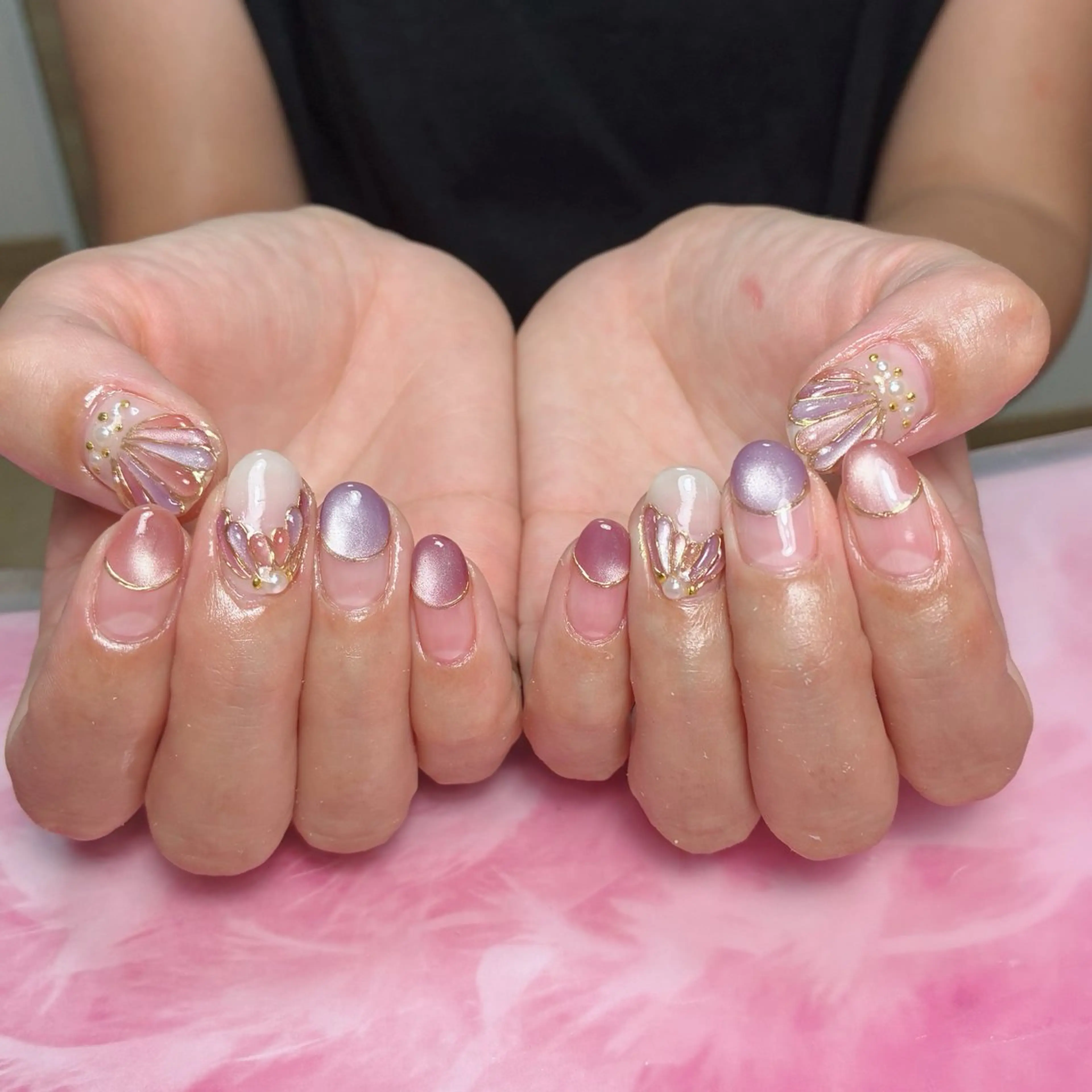 ショート ハンドネイル hs nail salonのネイルデザイン