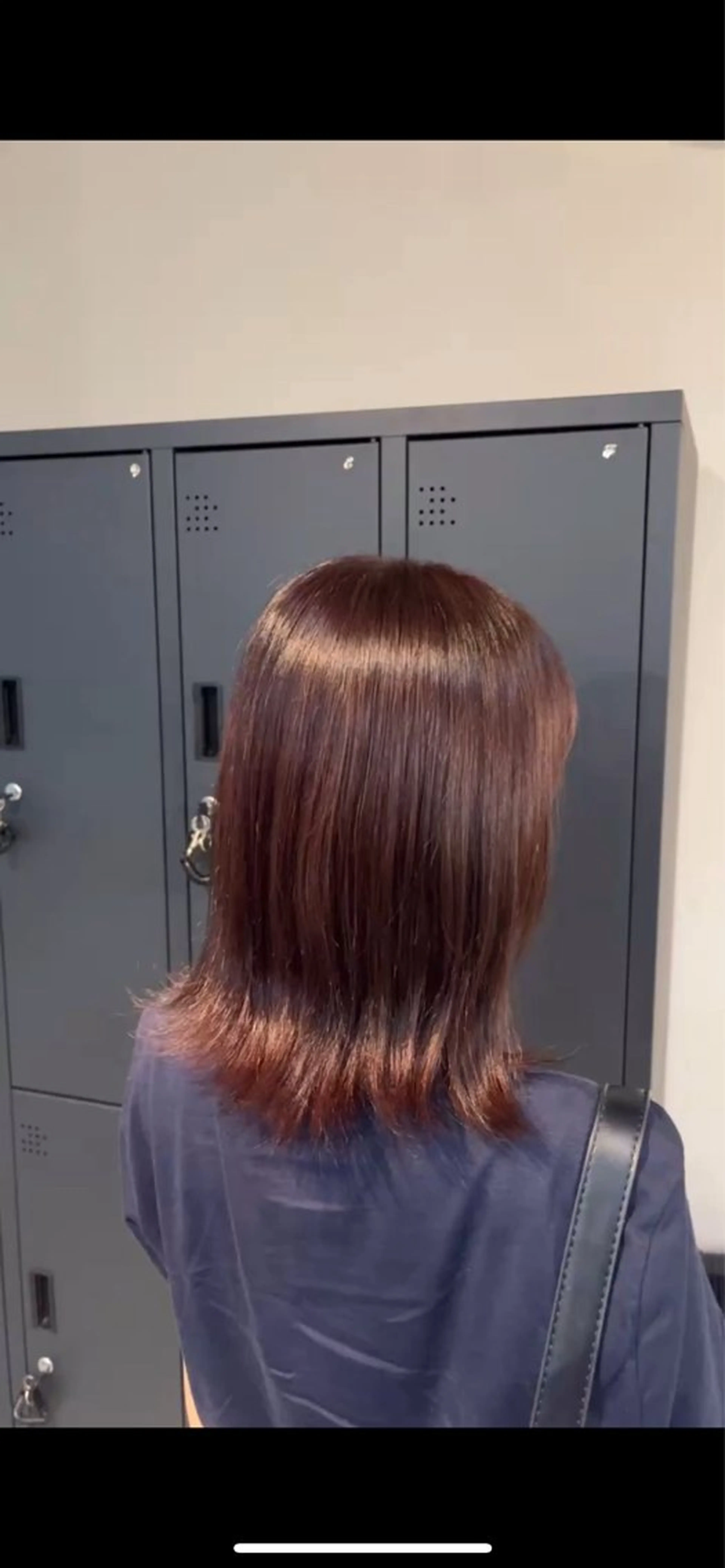 ミディアム カラー ブラウンカラー ピンクカラー ピンクブラウン Lia布施店所属・藤原 瑠莉花のヘアスタイル