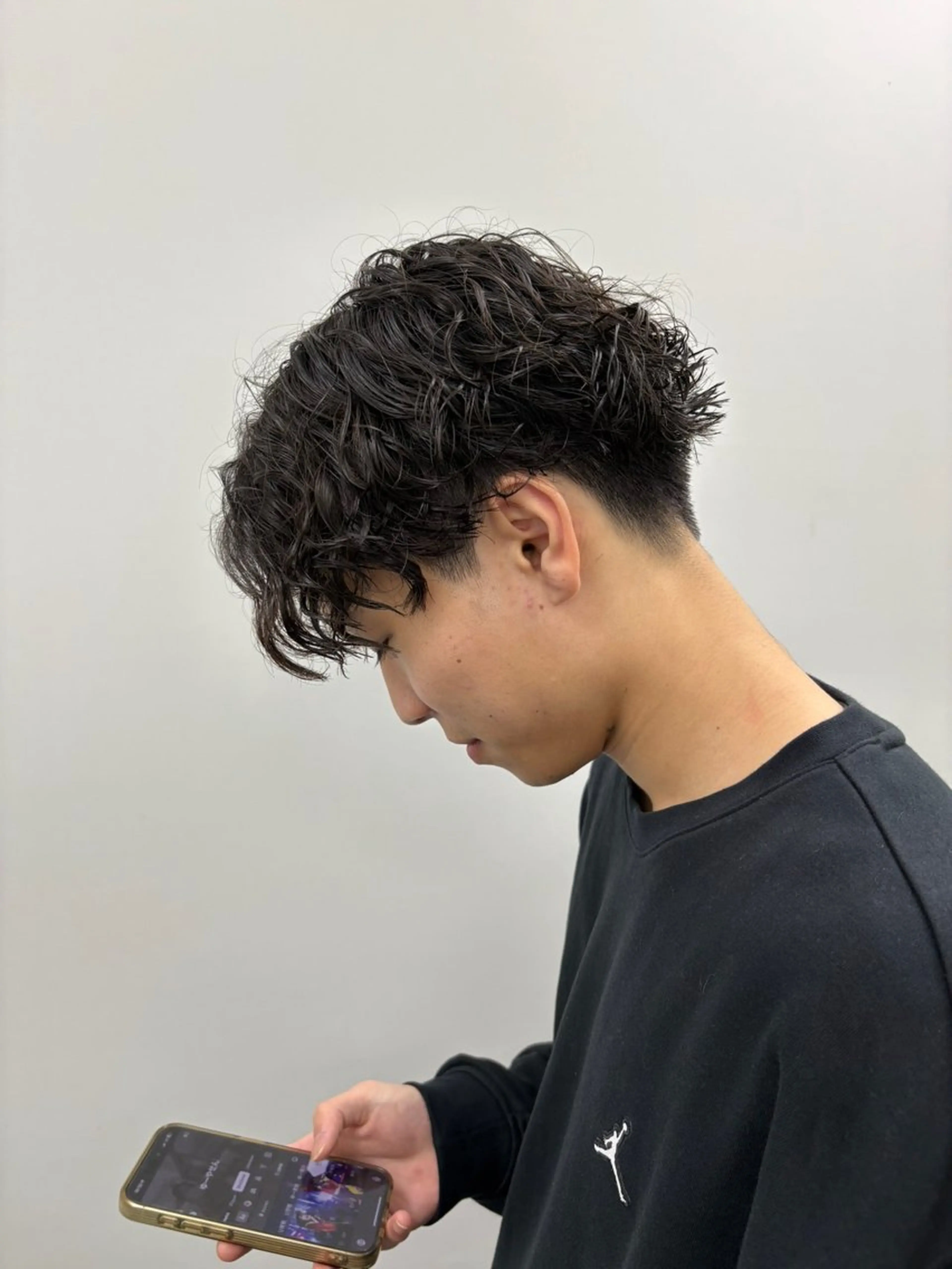 大人の無造作ウェーブ✂️カット＋パーマの写真