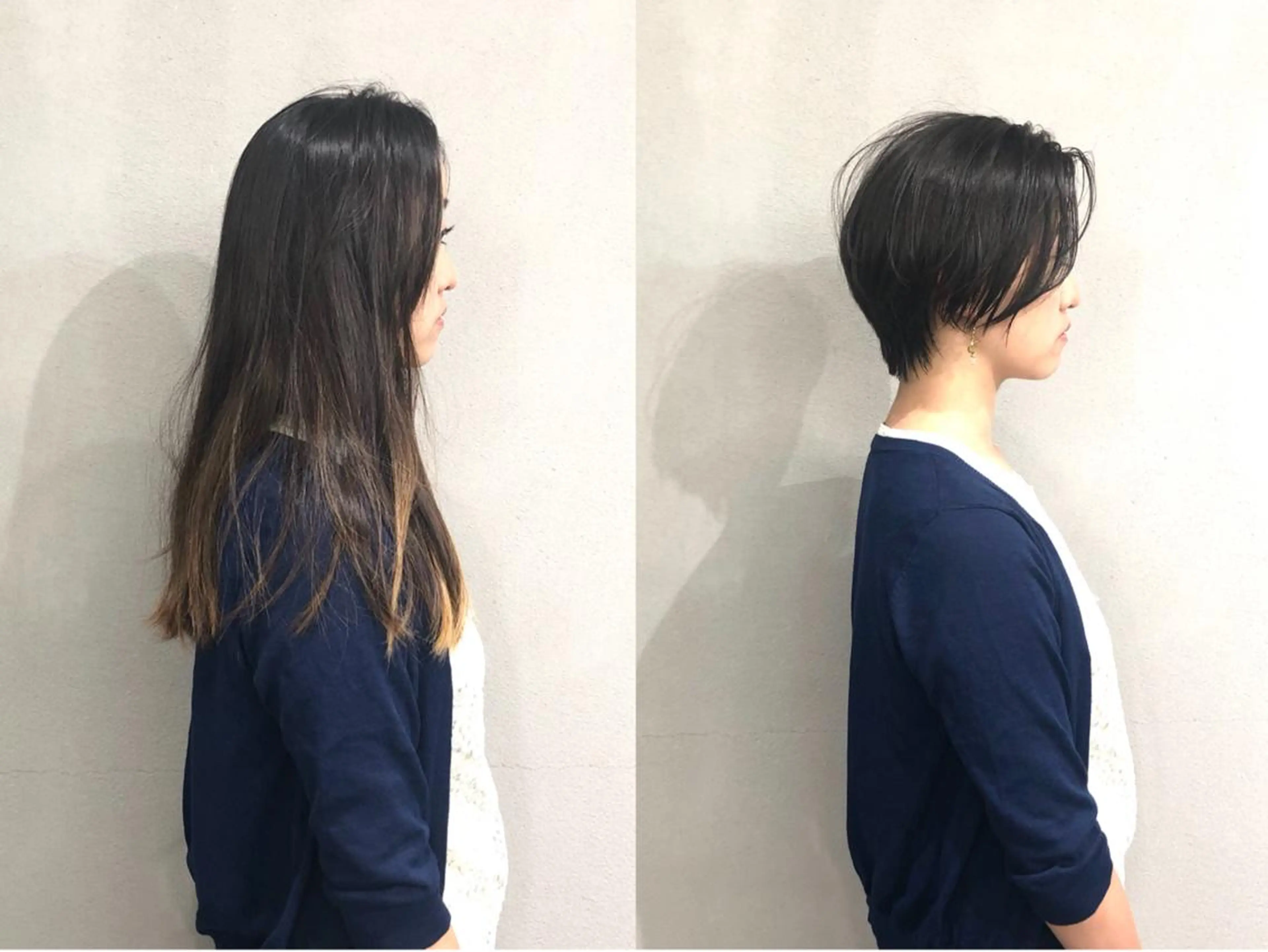ショート カラー くびれヘア ショートヘア カット ヘアカラー ボブ/ショート/ 白髪染め/メンズ葛西のヘアスタイル