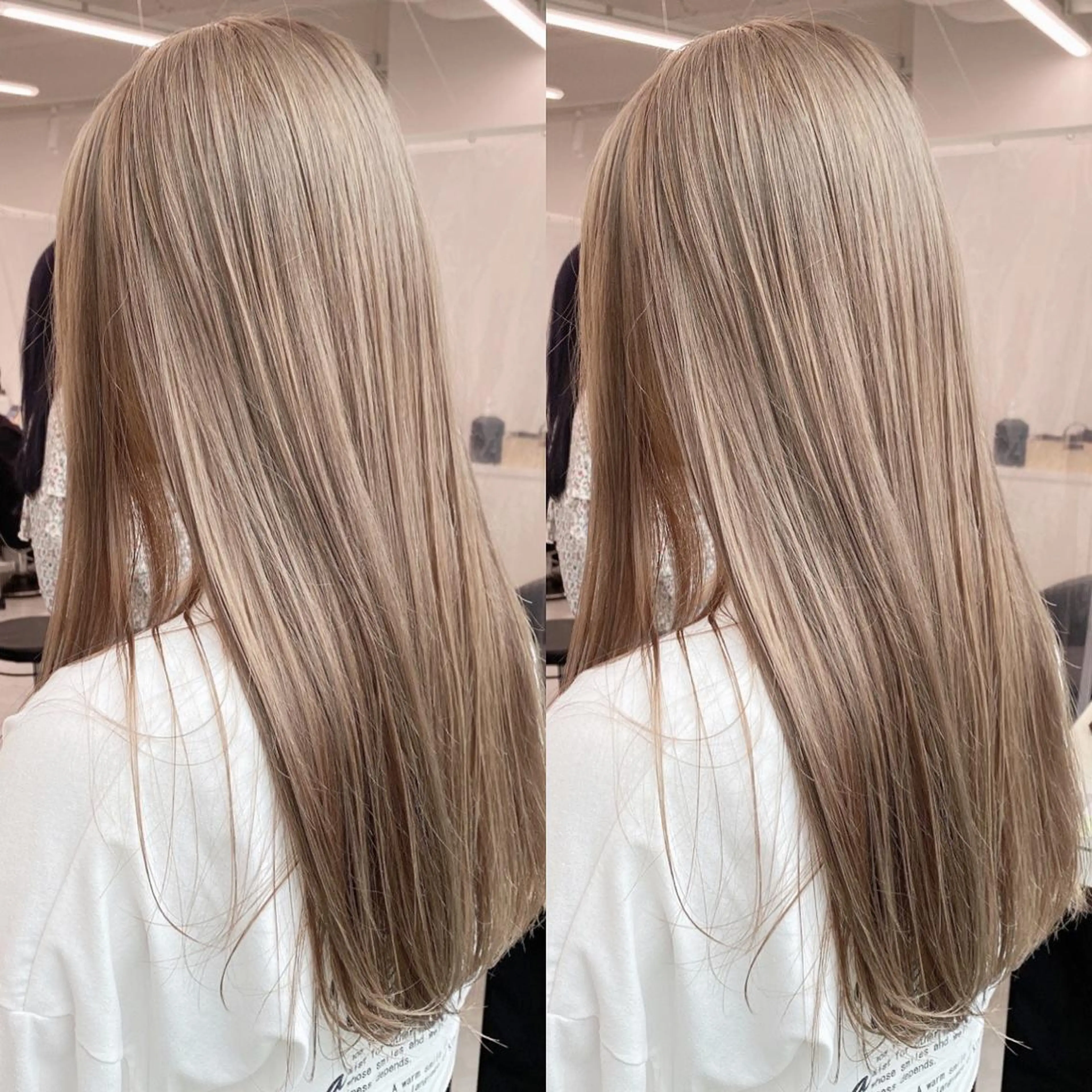カラー ヘアカラー トリートメント 💗ツヤ髪💗透け感 💗ブリーチなし💗のヘアスタイル