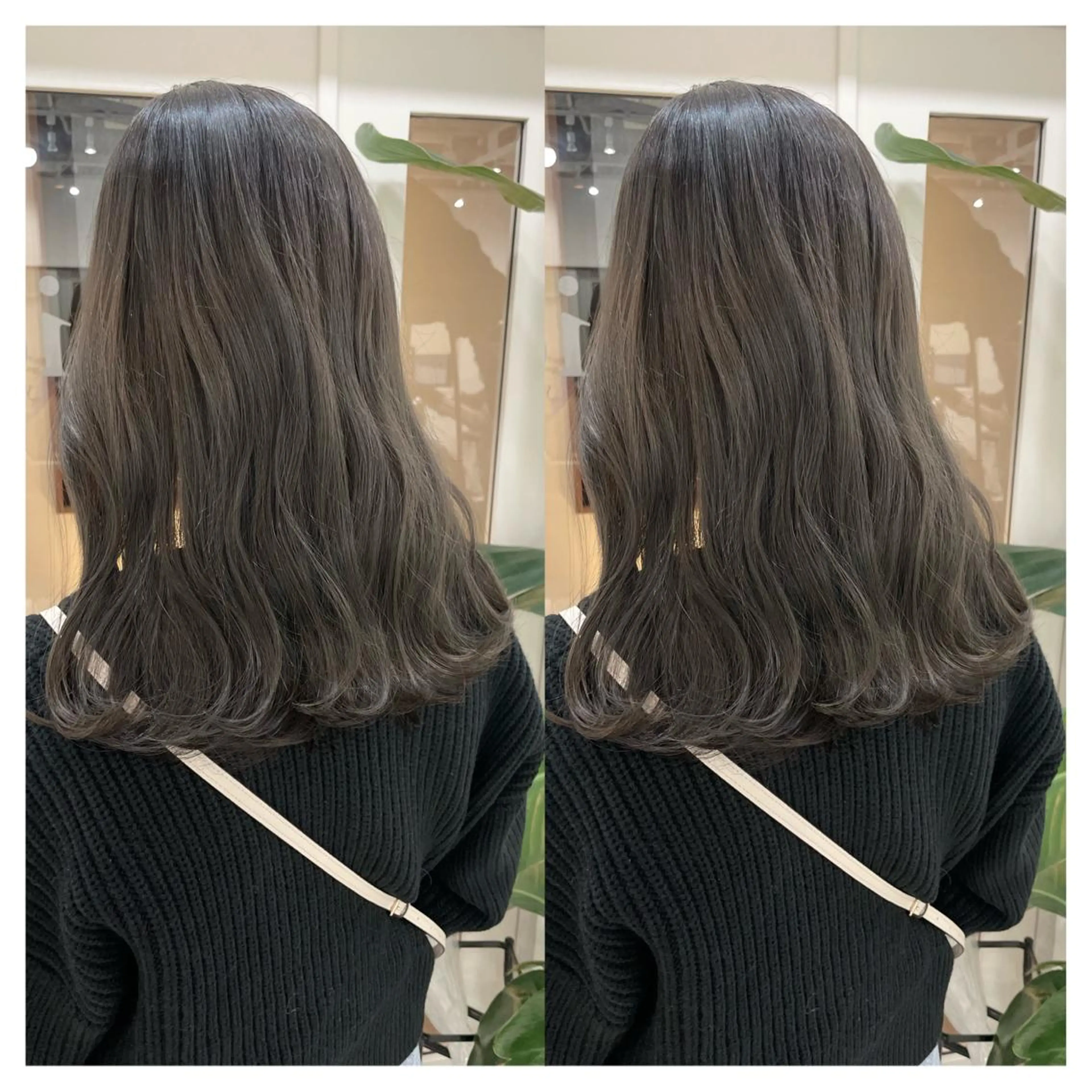 ミディアム カラー カット ヘアカラー トリートメント 村山 茉衣のヘアスタイル