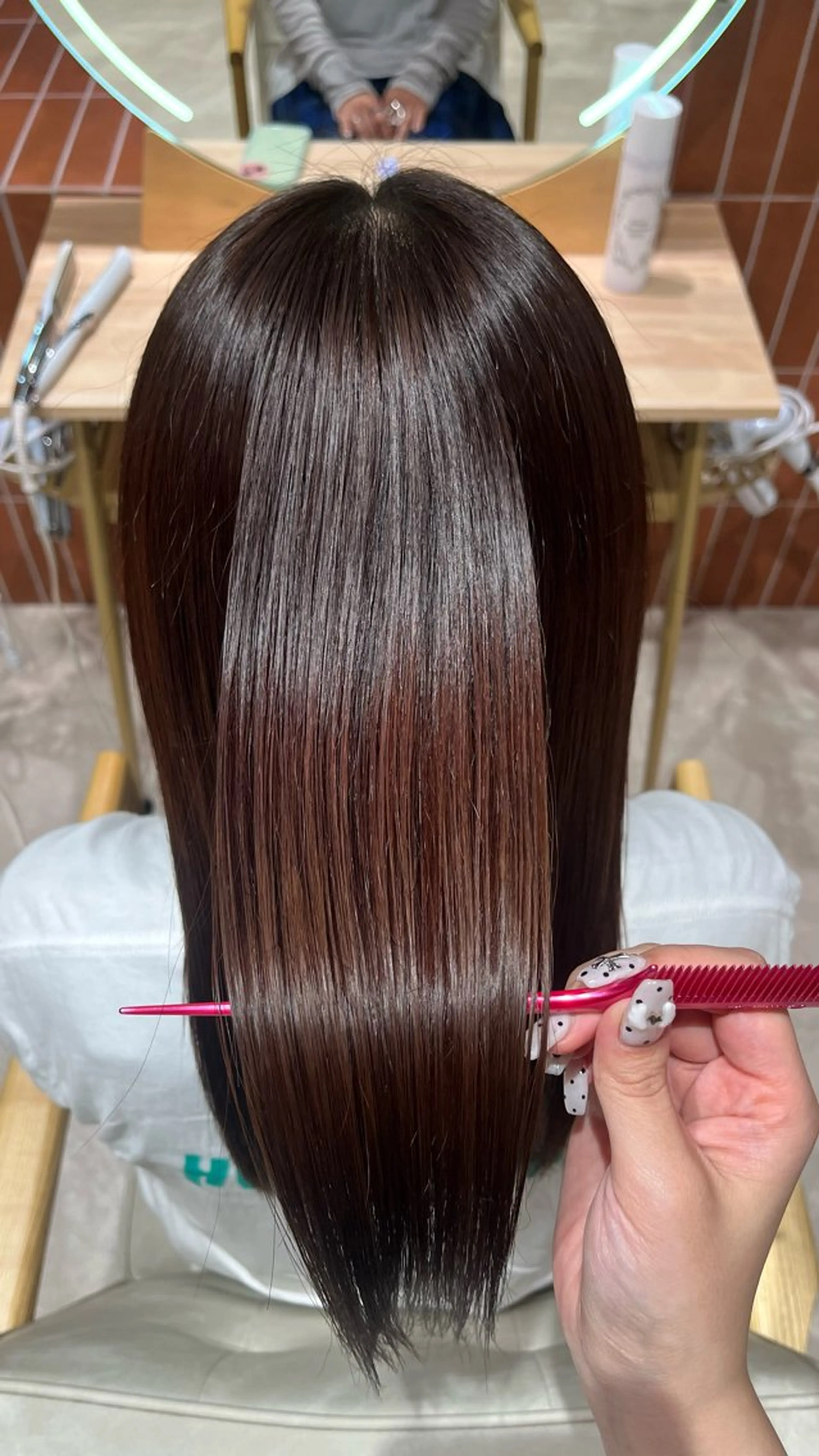 ロング カラー ヘアカラー トリートメント 🎀暖色カラー/ ハナ🎀のヘアスタイル