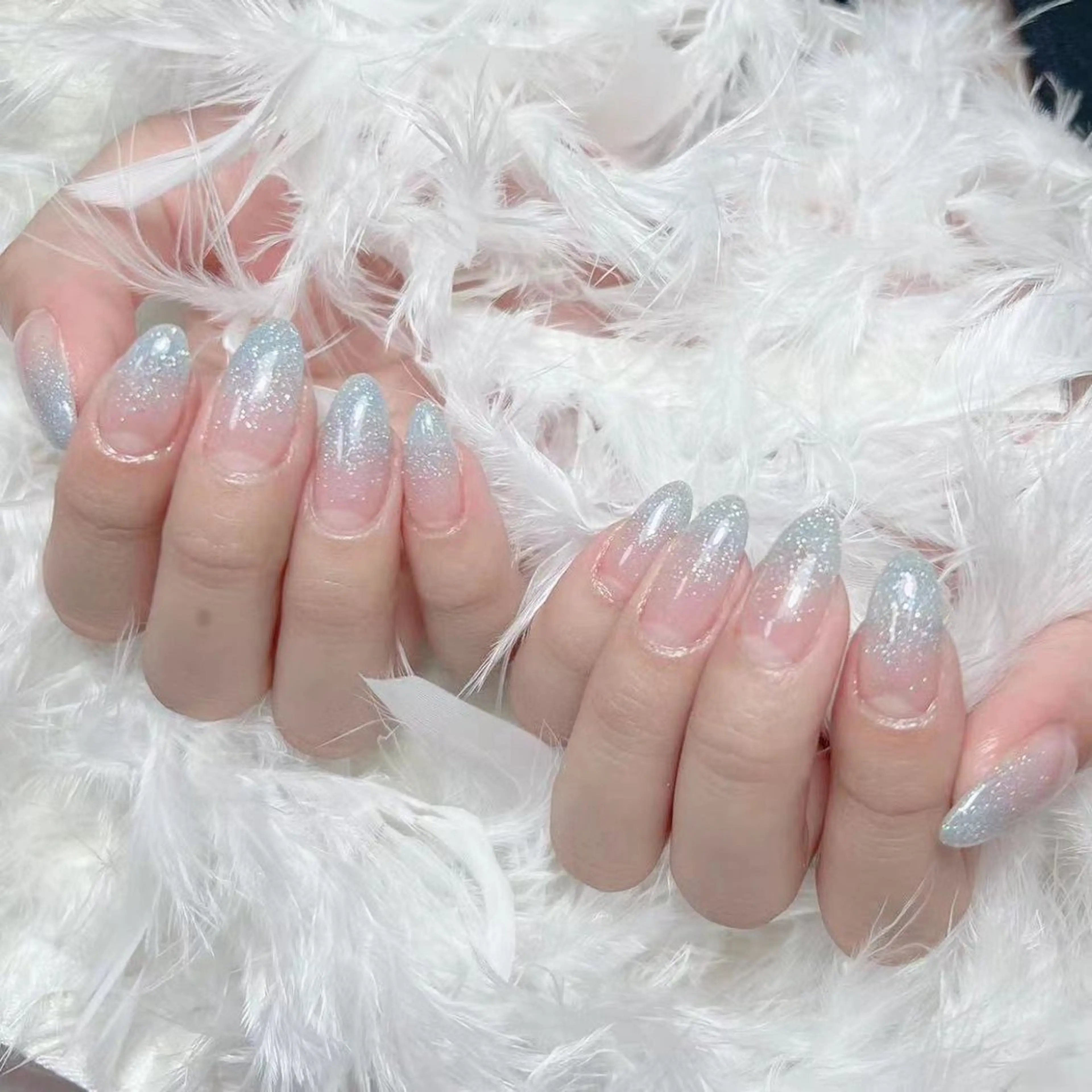 ネイル アートネイル オーロラネイル ガーリー キラキラネイル 韓国ネイル ハンドネイル Diamond NAIL✨のネイルデザイン