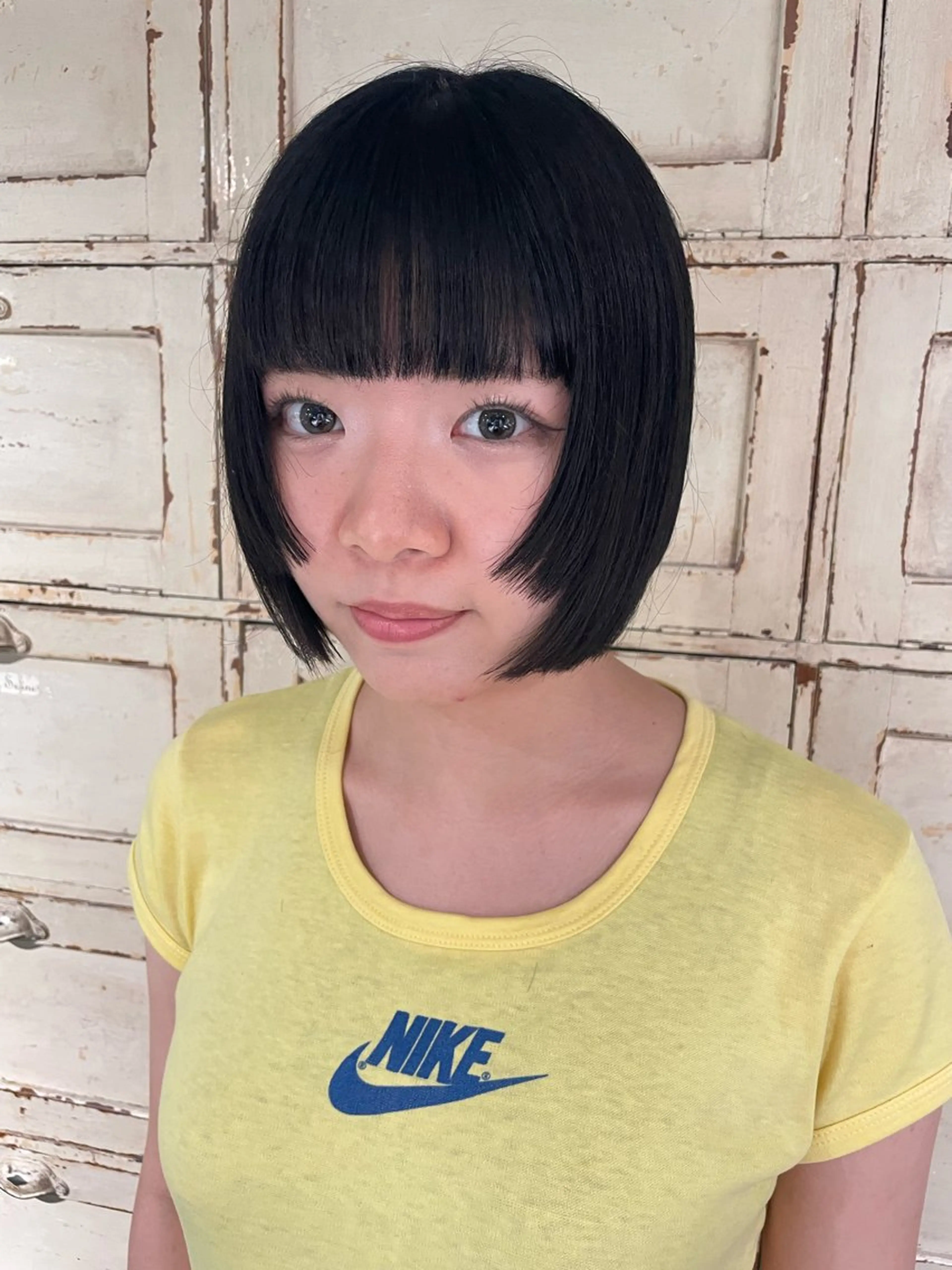 ショート ボブ 姫カット 長野 温佳のヘアスタイル