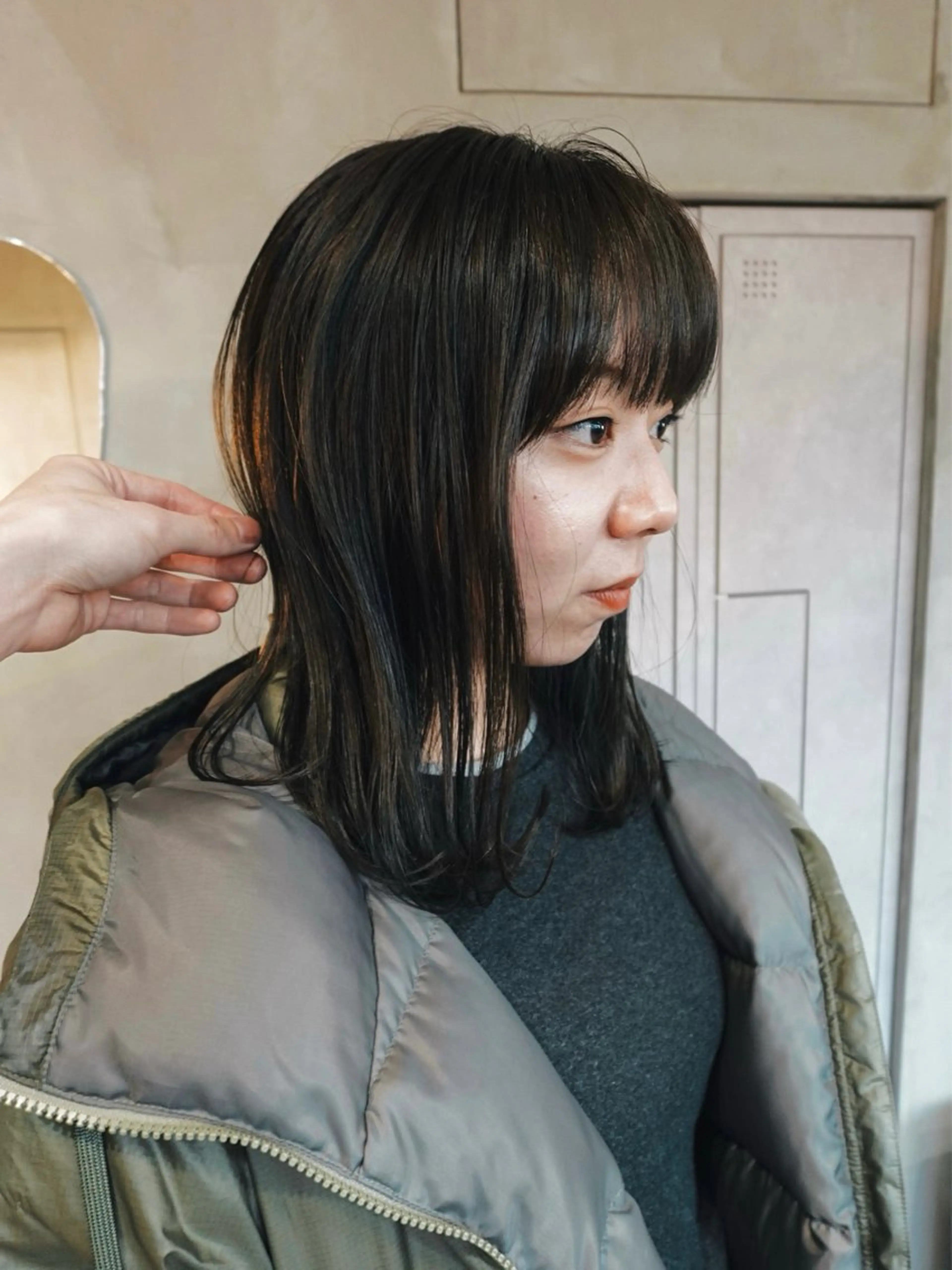 ミディアム カット ヘアカラー トリートメント 小野 龍樹のヘアスタイル
