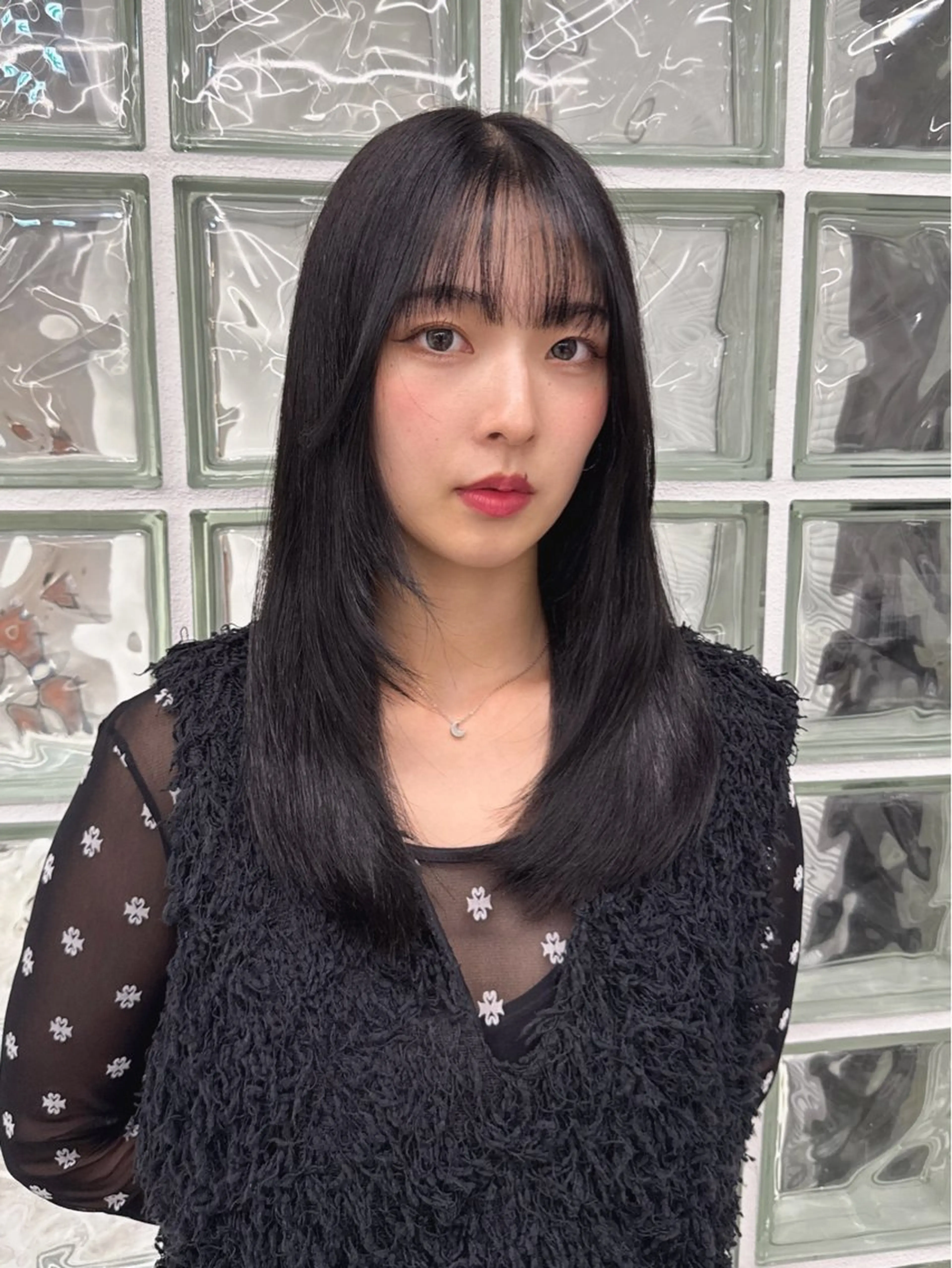 カラー 透明感カラー ヘアカラー トリートメント ヘアセット 秋永 鈴のヘアスタイル