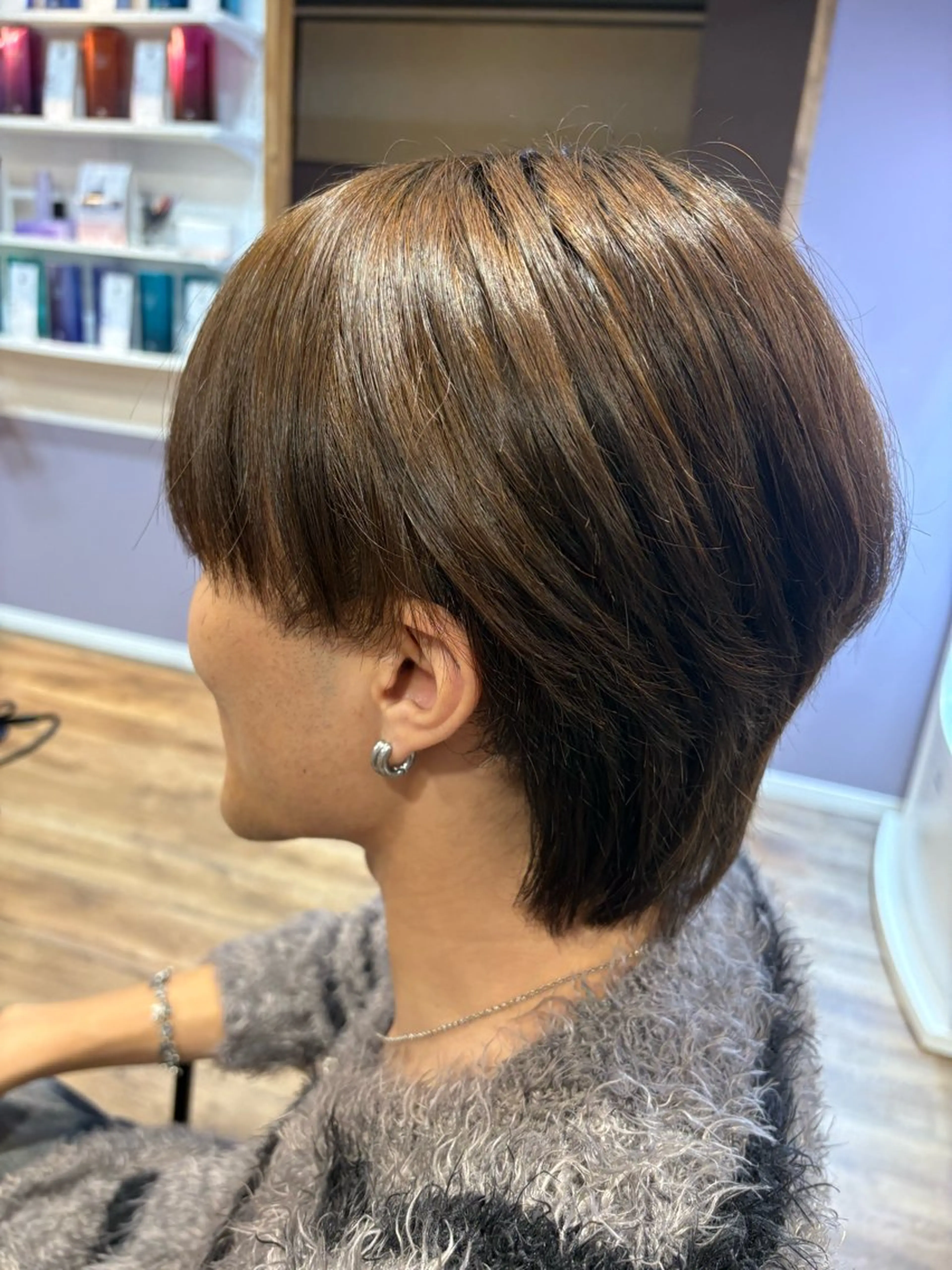 ショート メンズ マッシュウルフ マッシュ メンズウルフカット ウルフカット カット メンズ特化⭐️ ハイトーン/yutoのヘアスタイル