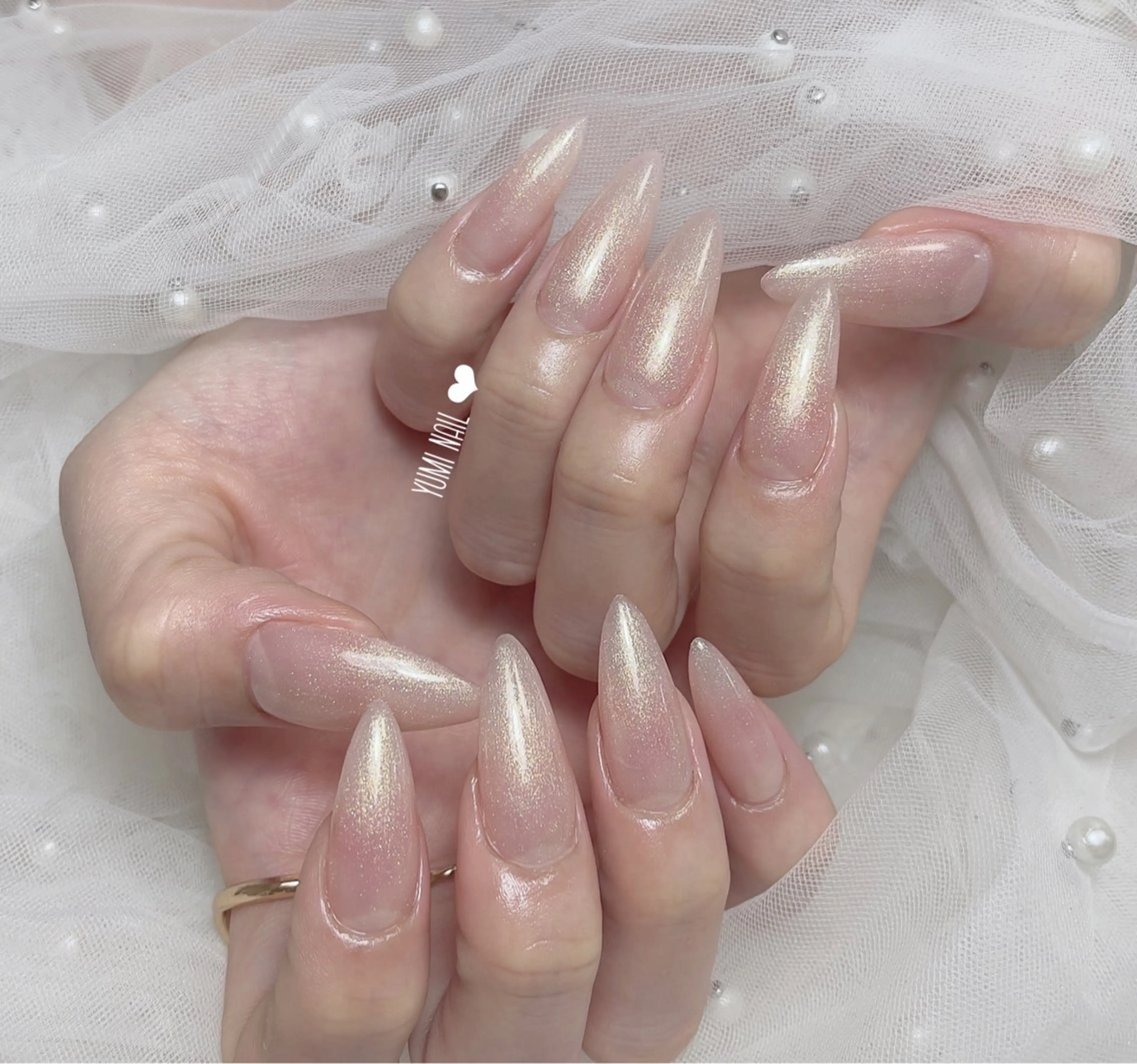 ネイル ハンドネイル 𝐲𝐮𝐦𝐢🎀 デザイン長さ出し専門のネイルデザイン