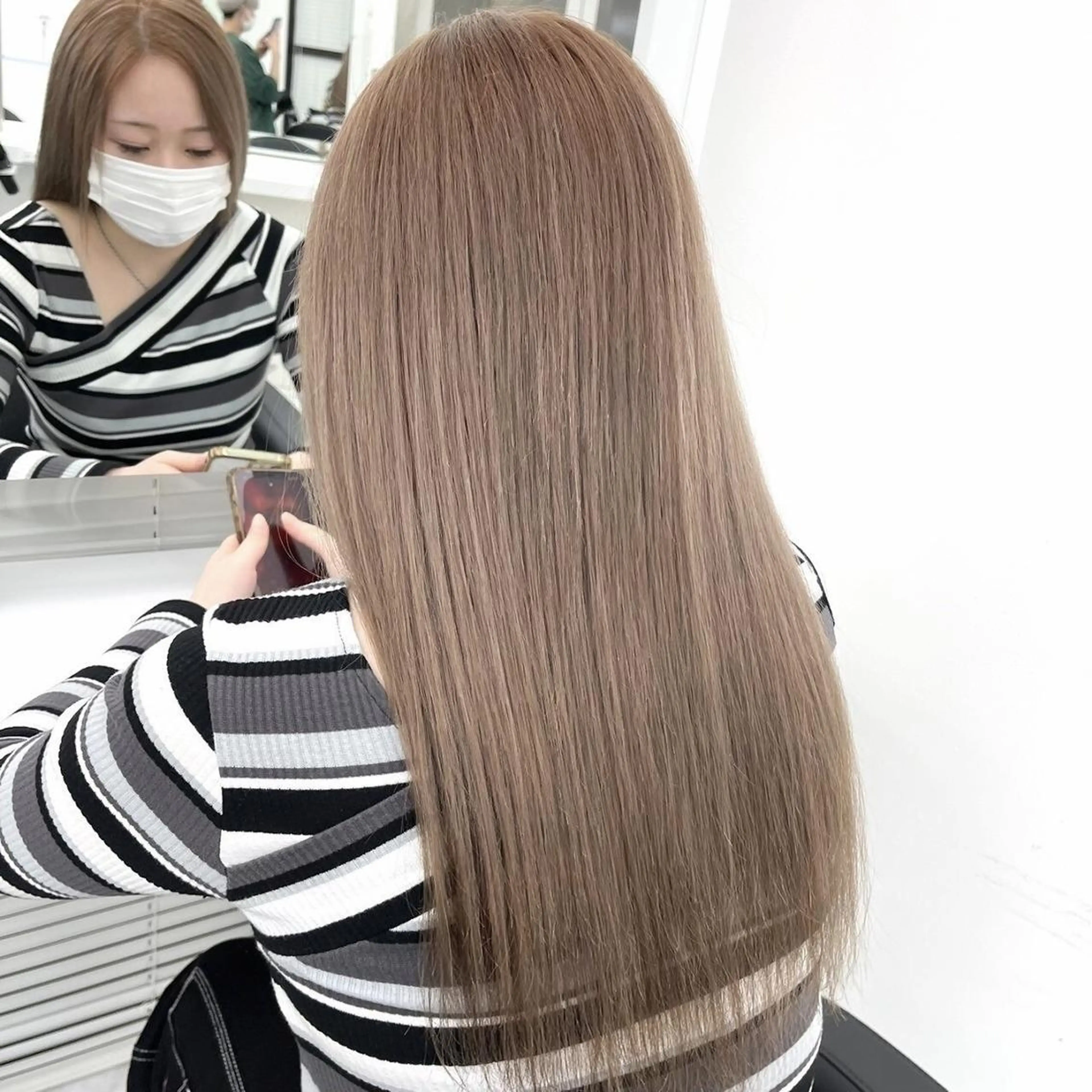 カラー 夏映え🌼髪質改善♡ 艶カラー🍨福岡天神のヘアスタイル