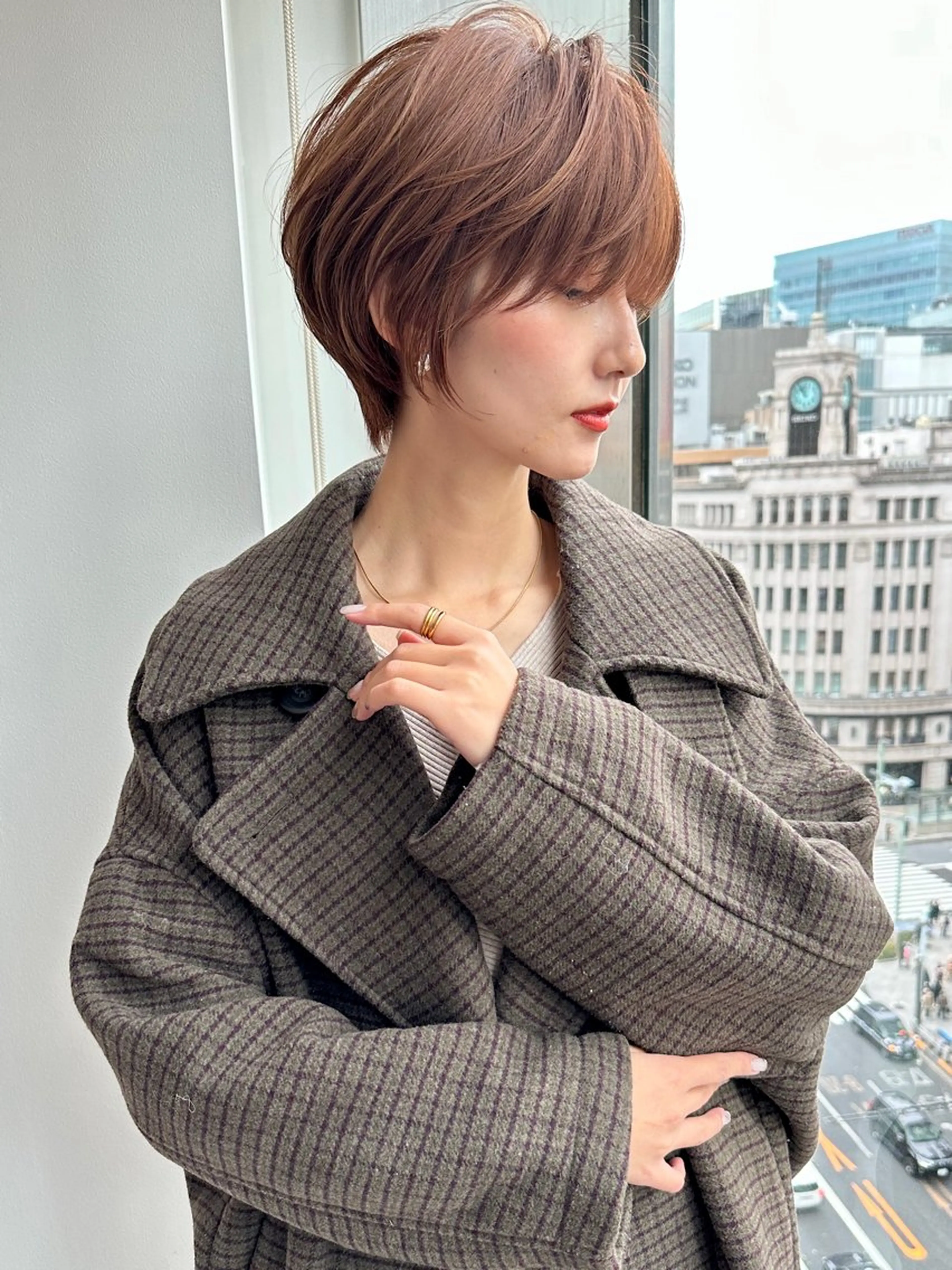ショート 無料カットモデル/ 丸みショート/たくみのヘアスタイル