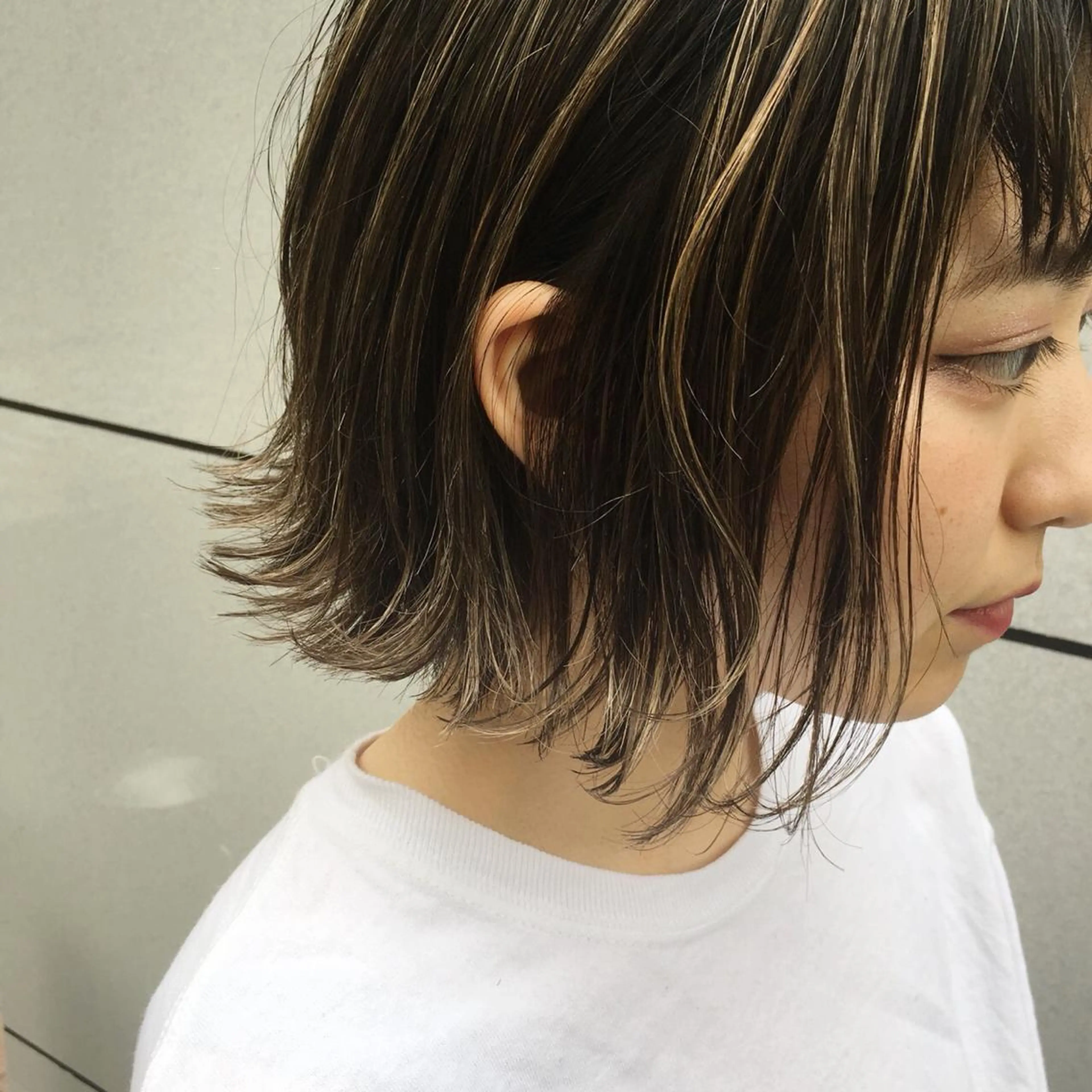 ショート カラー 渋谷ブリーチカラー 韓国ヘアyuikoのヘアスタイル