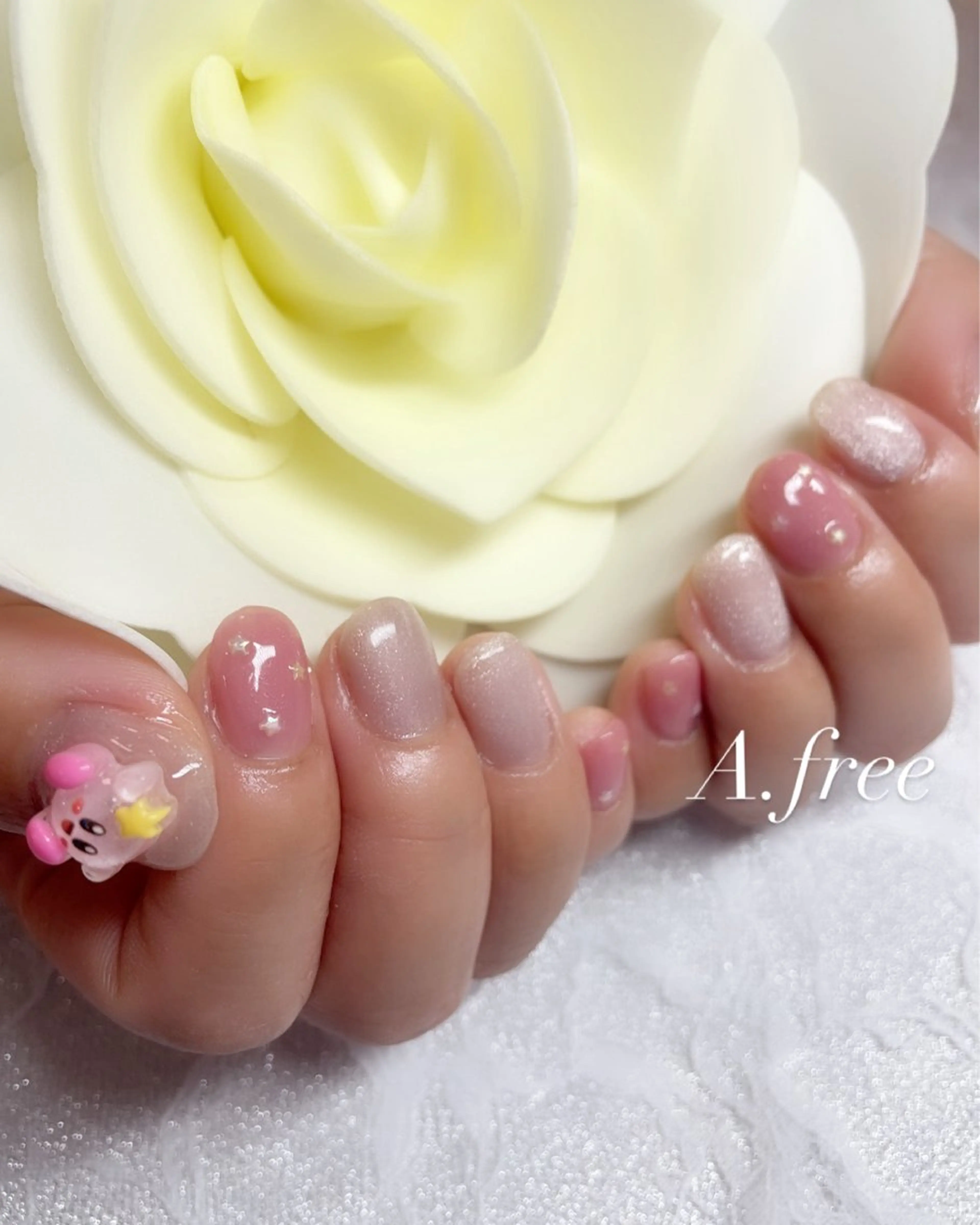 ネイル ハンドネイル A.free✧*｡ アレルギー対応✧*｡のネイルデザイン
