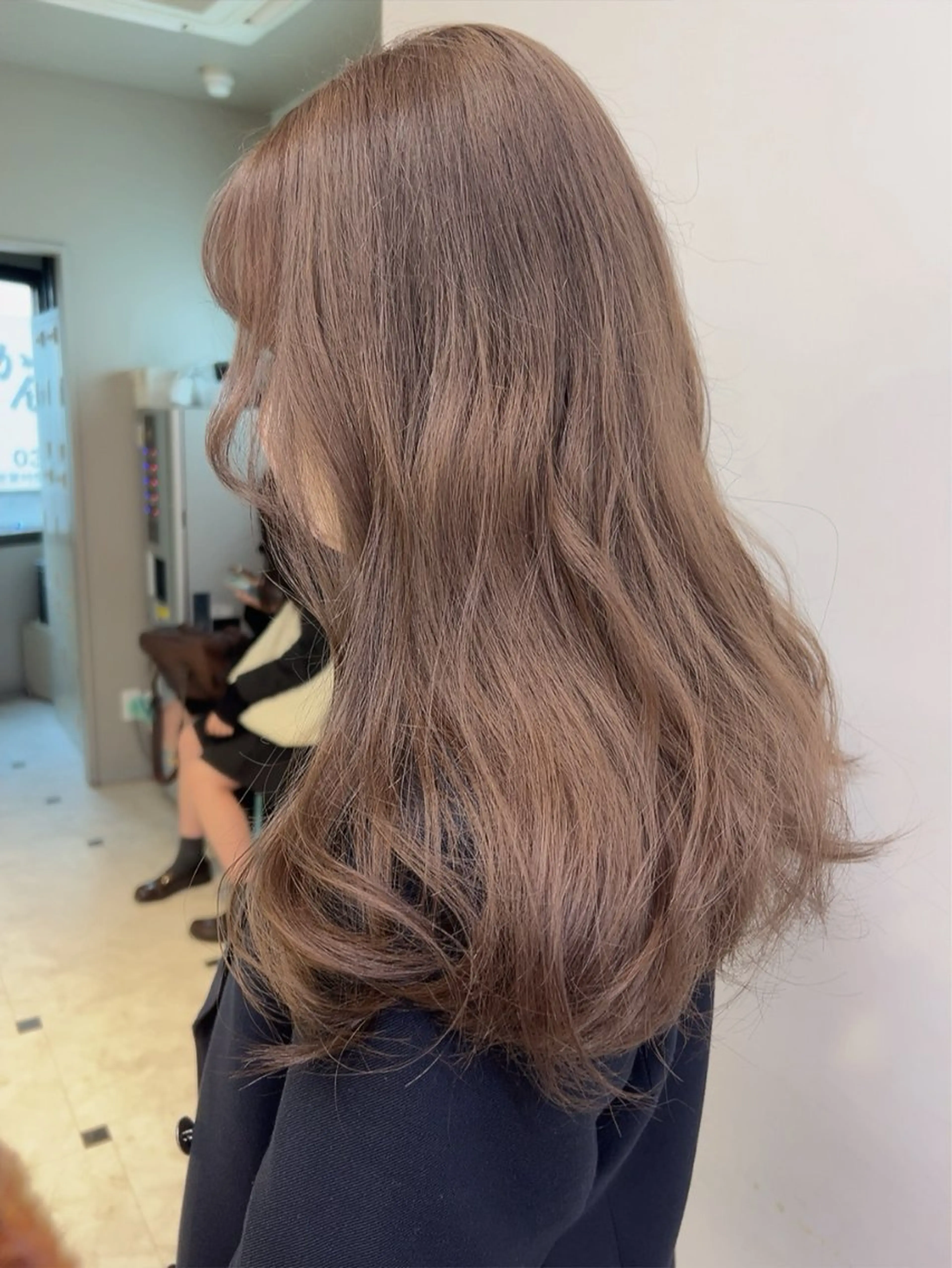 セミロング カラー ヘアカラー トリートメント ヘッドスパ 🥞ベージュ系カラー 【すずきりほ】🥞のヘアスタイル