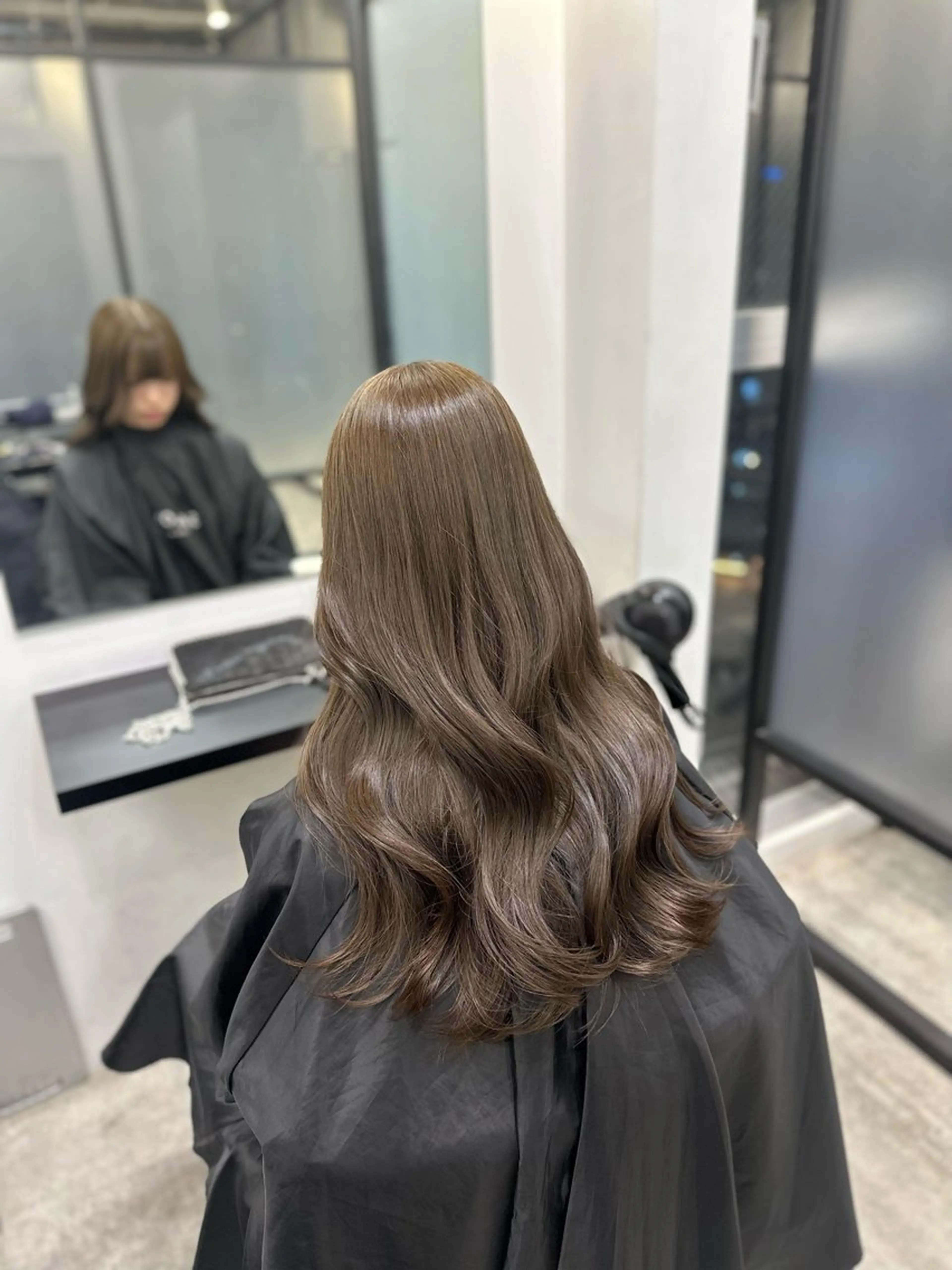 ロング カラー ヘアカラー トリートメント 韓国ヘア🇰🇷🎀 みきのヘアスタイル