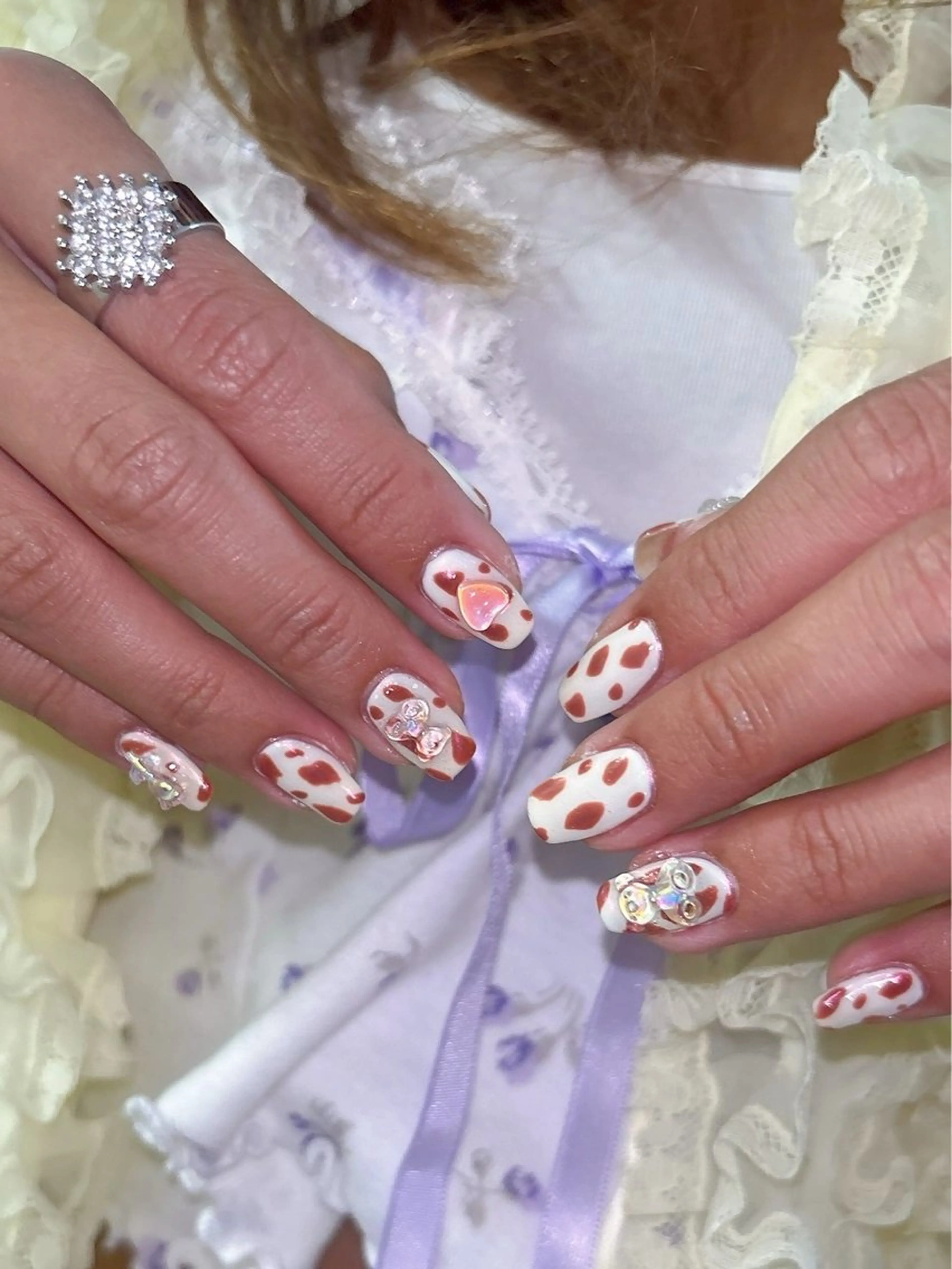 ネイル オーロラネイル ブルー フットネイル フレンチネイル ジェルネイル ハンドネイル kiki nail たまプラーザのネイルデザイン